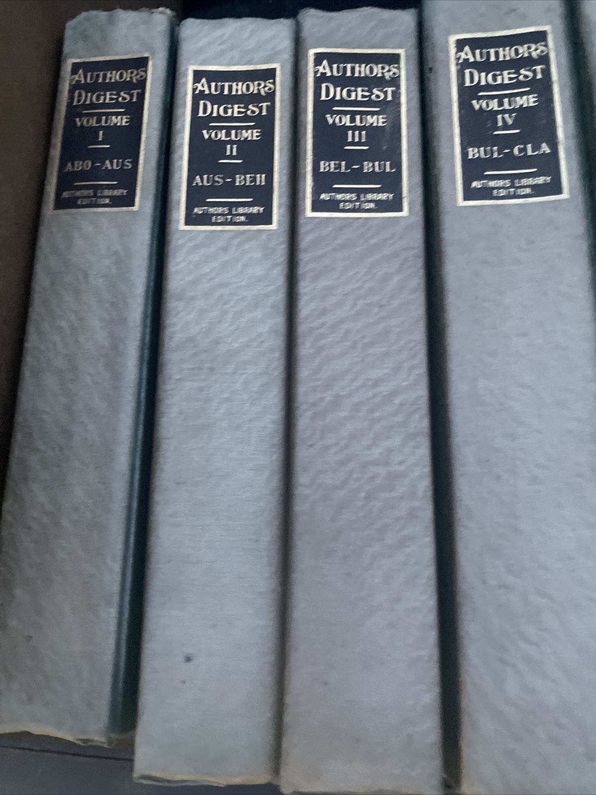 Authors Digest 1908 Hardcover Set Missing Volumes X & XIV From Authors Press