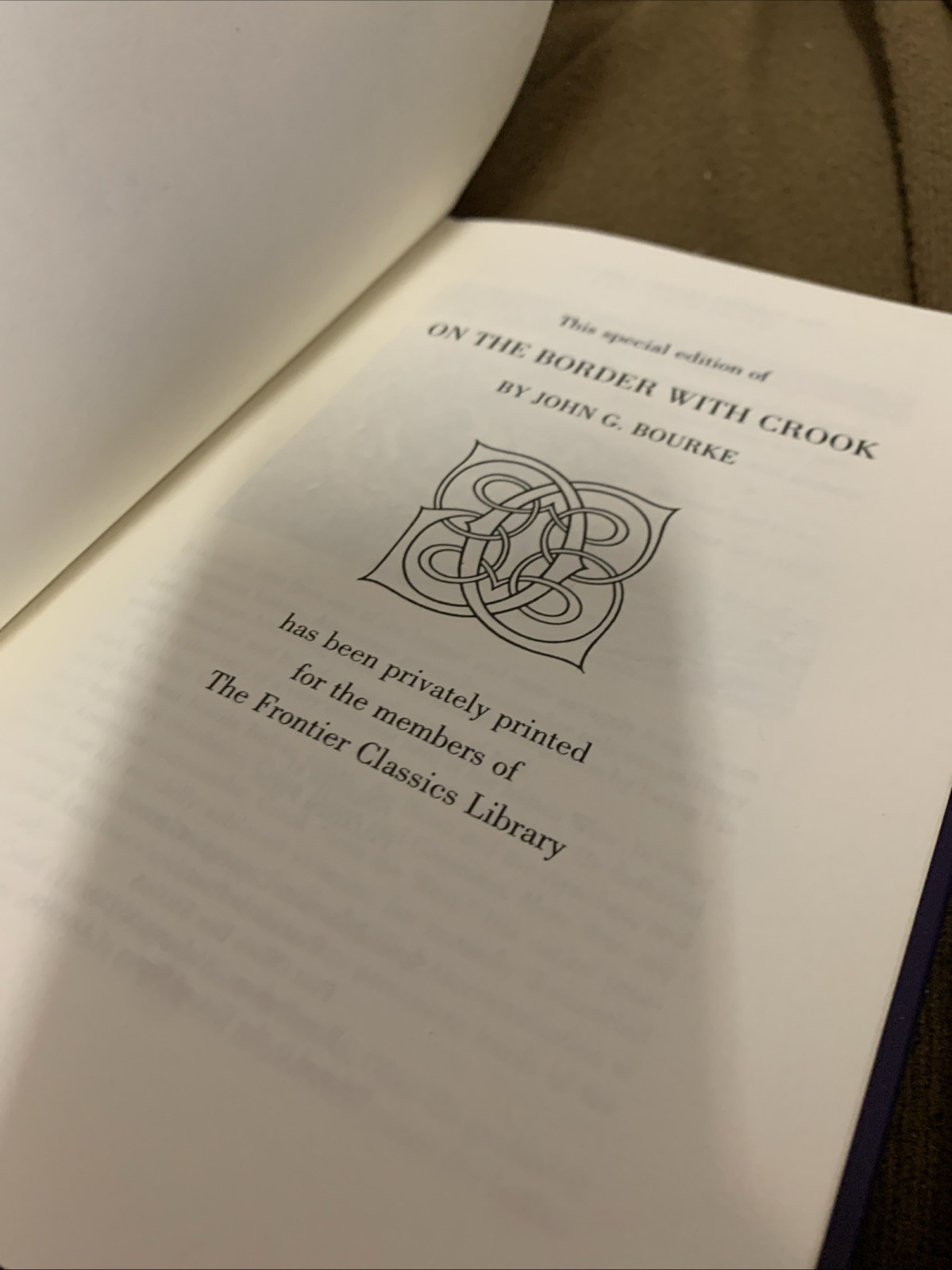On The Border With Crook Bourne Palladium Press Fine Binding Luxury Edition