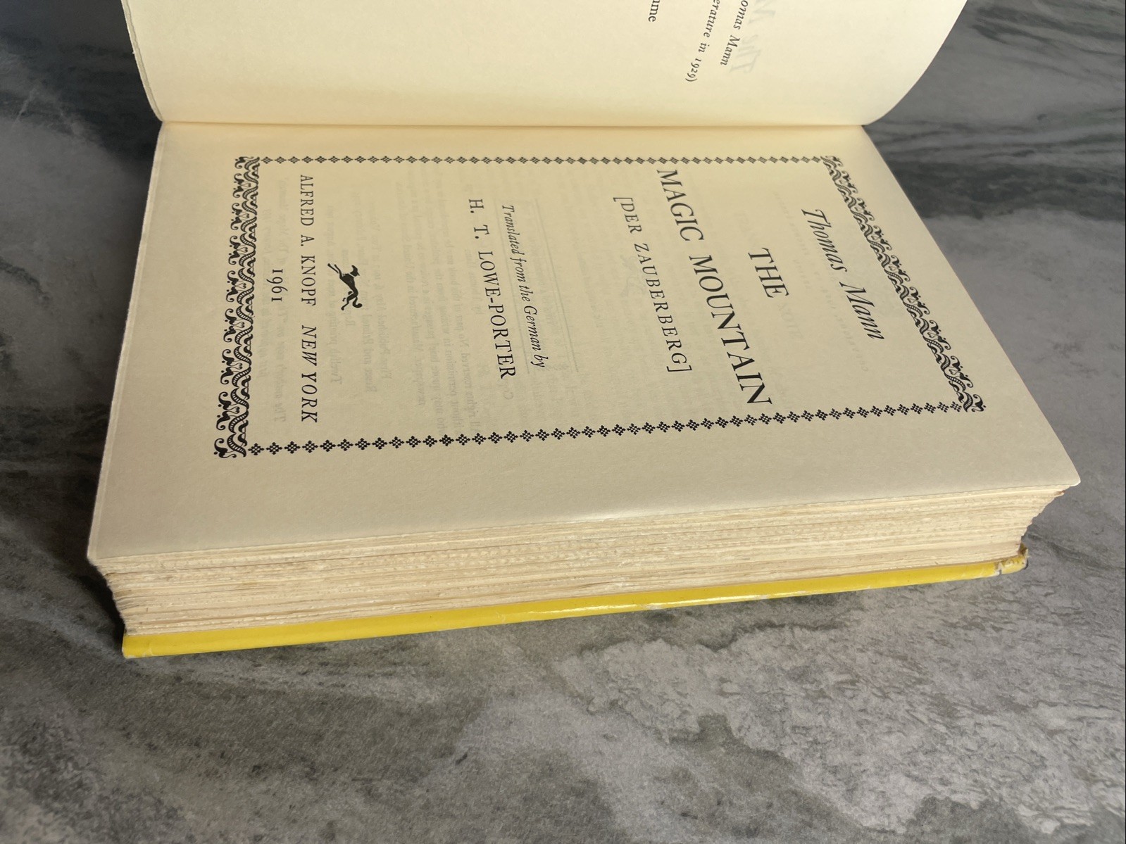 The Magic Mountain Thomas Mann HC DJ VTG 1961