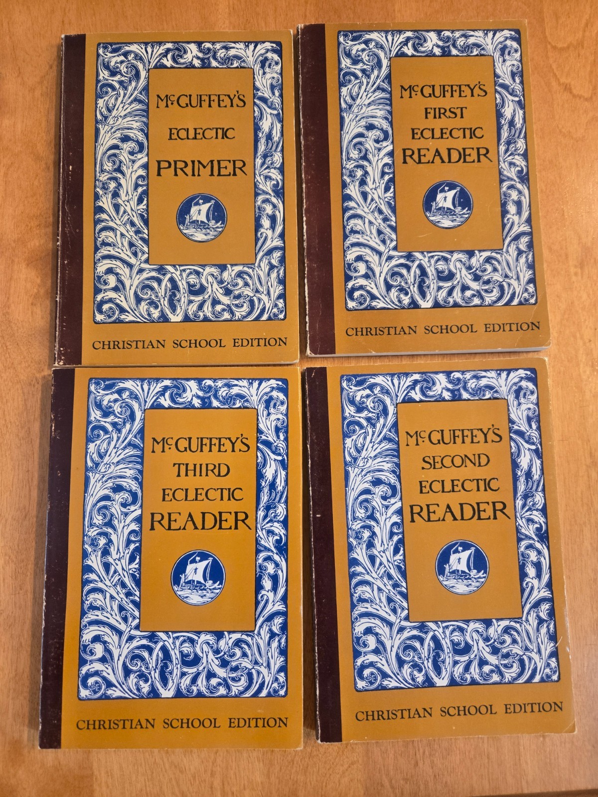 McGuffey’s Eclectic Readers Revised Christian School Edition. 7 Volumes 1974