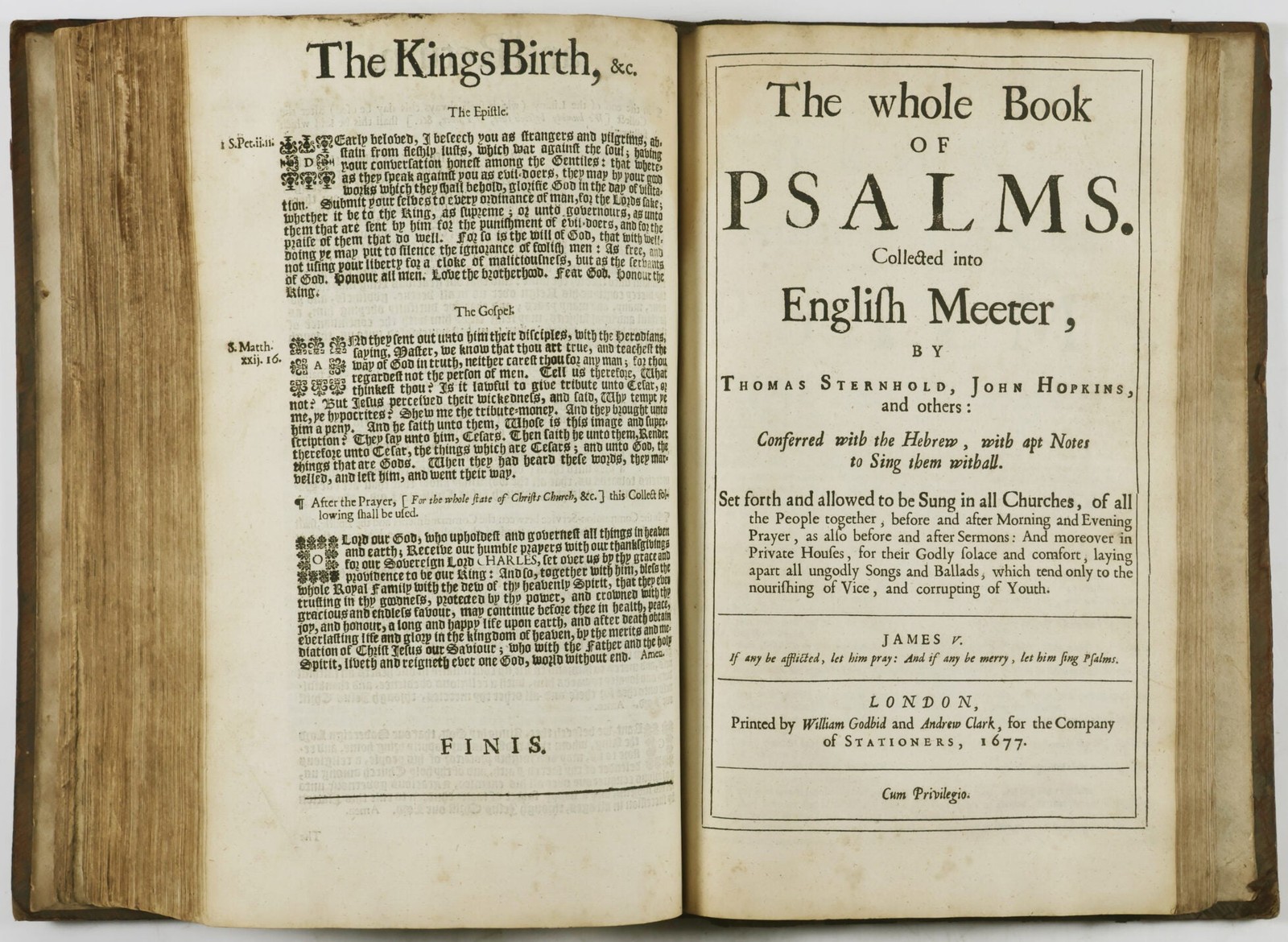 Church of England: Liturgies / Book of Common Prayer.. Together with the Psalter