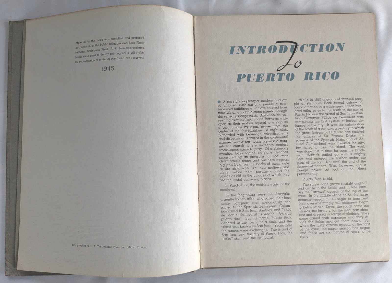 Puerto Rico United States Army Air Forces Borinquen Field 1945 History Culture