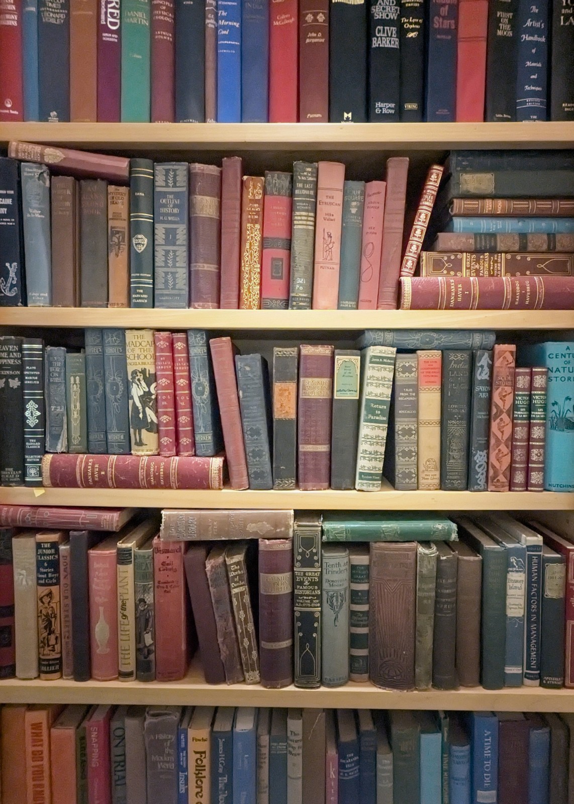 Lot of 8 Vintage Old Rare Antique Hardcover Books – Mixed Color – Random