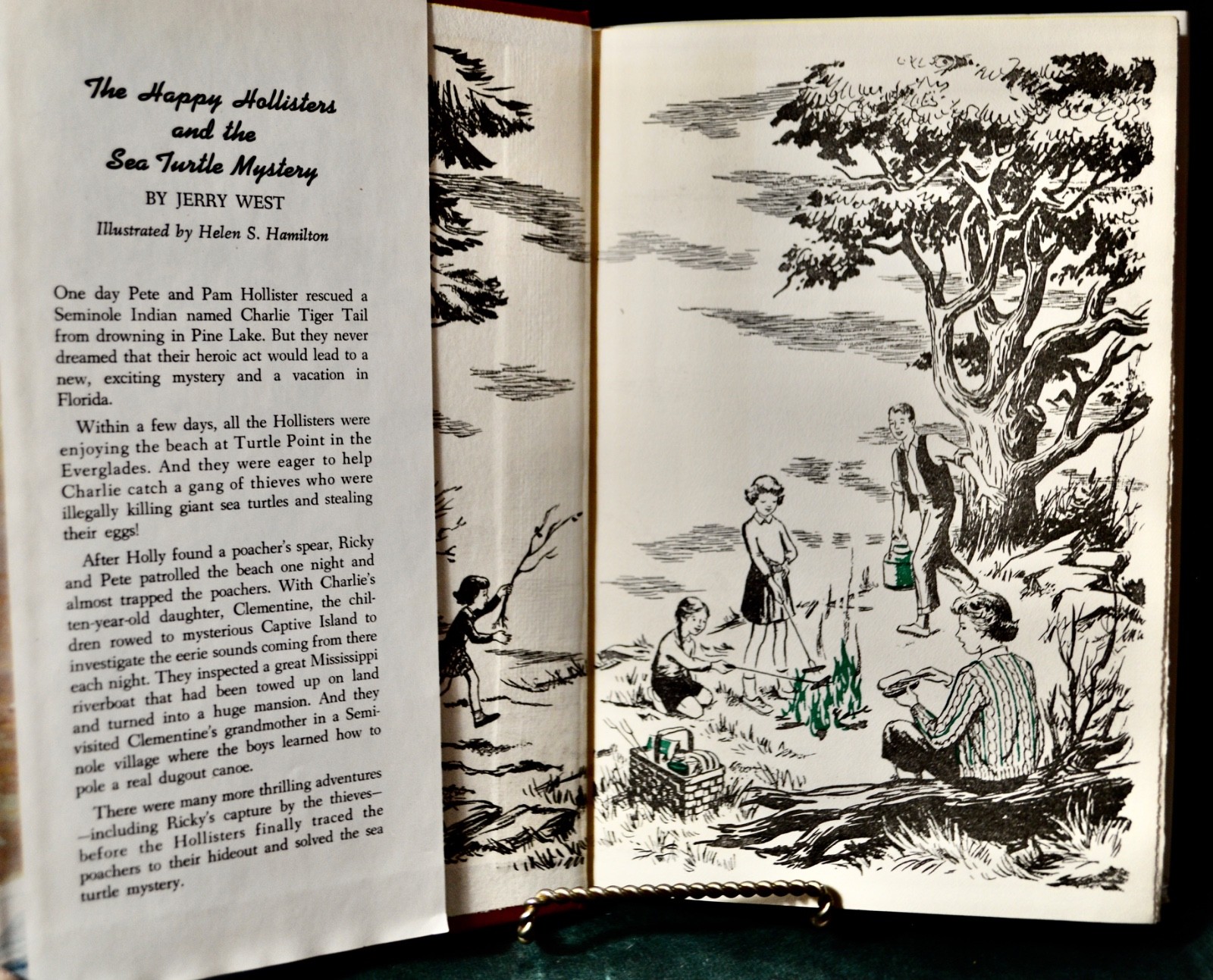 VTG The Happy Hollisters and the Sea Turtle Mystery by Jerry West 1964 HC/DJ