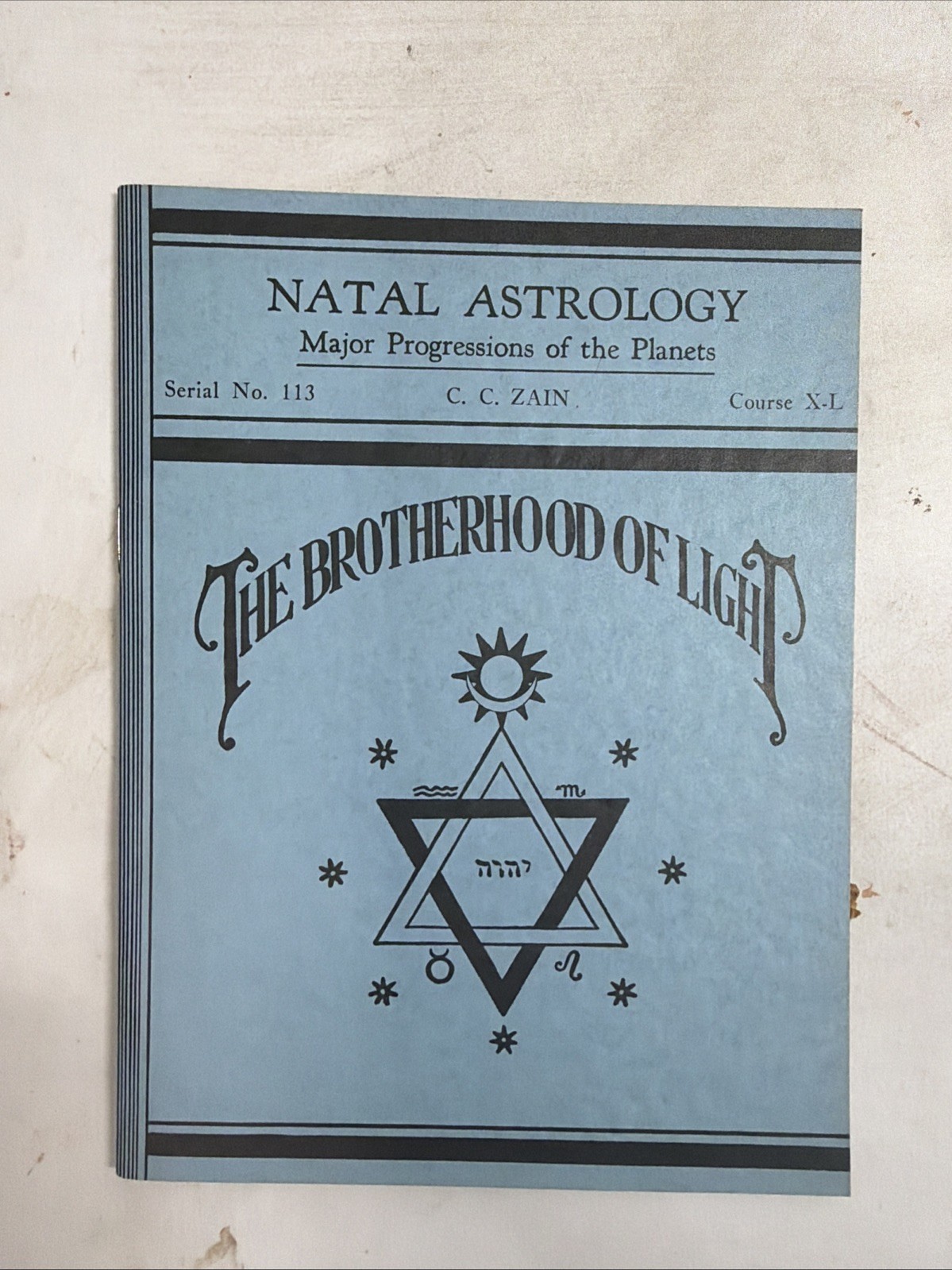 Natal Astrology, C. C. Zain, The Brotherhood of Light Courses Lot of 9, 1934