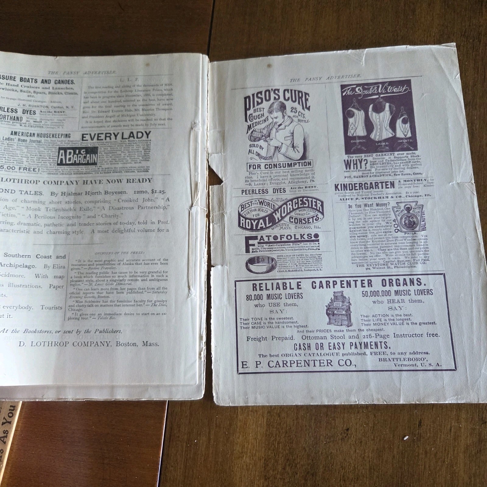 Antique June 1889 The Pansy Paper Magazine Victorian Children’s Stories Alden
