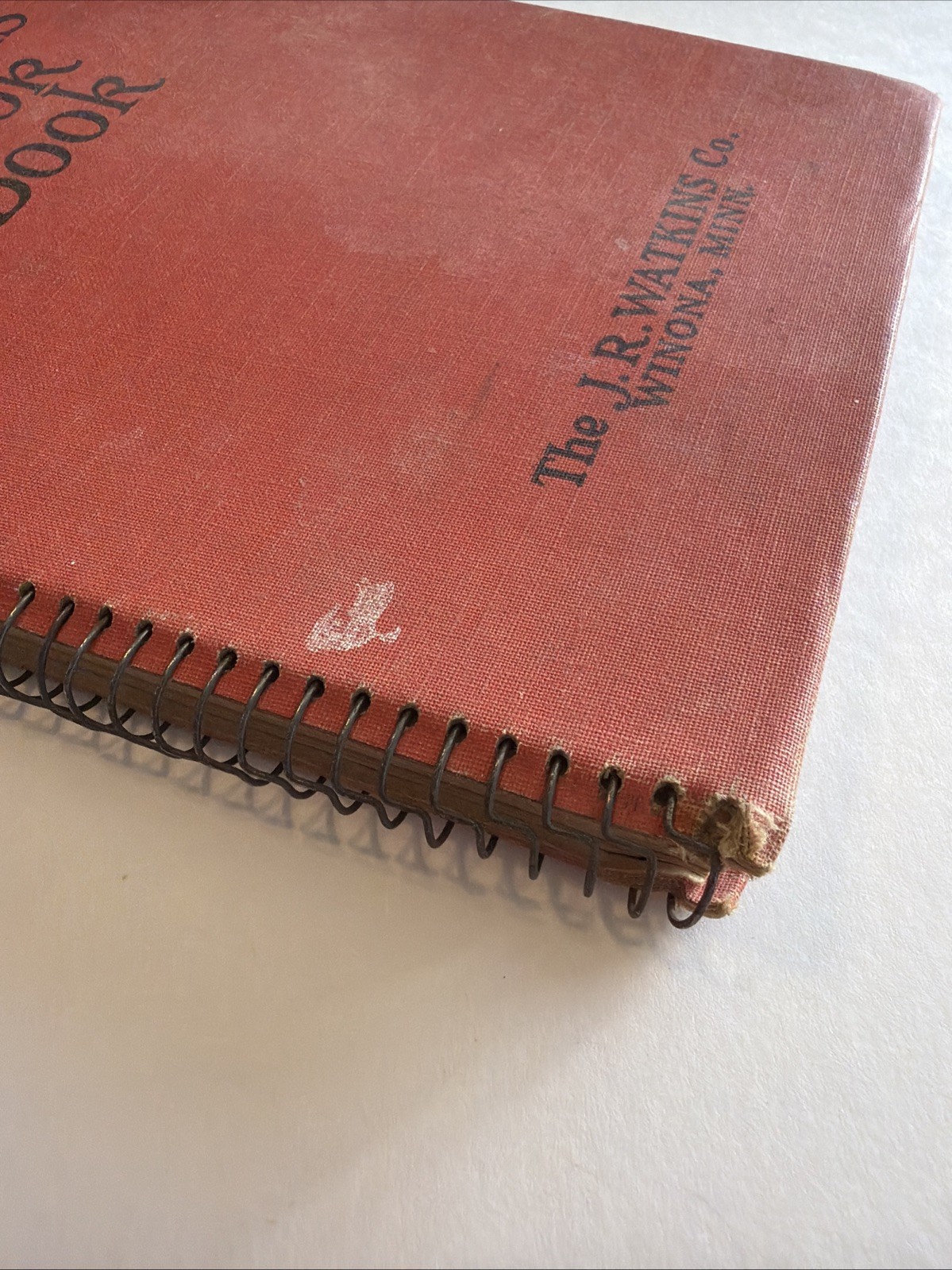 Watkins Cook Book (1936, Depression Era Cookbook, Spiral Bound, Vintage)