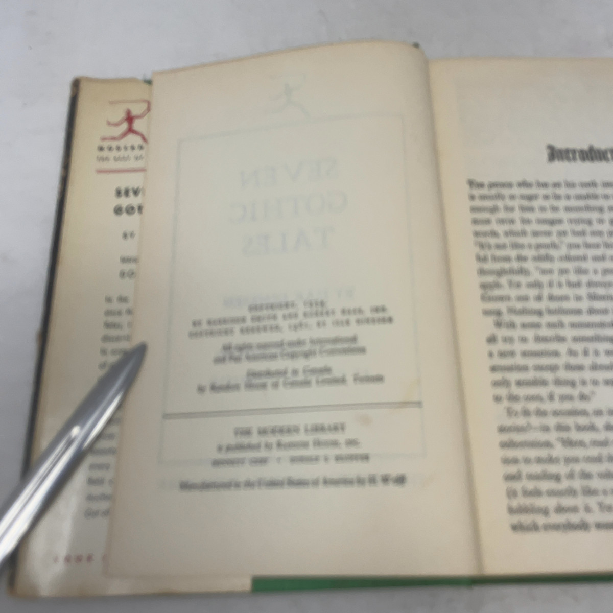 Seven Gothic Tales by Isak Dinesen HC First Thus Very Good 1961
