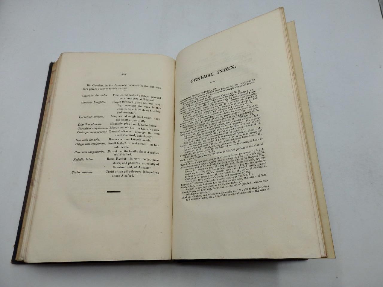 1825 SKETCHES Topography History of NEW & OLD SLEAFORD Lincolnshire – Very Clean