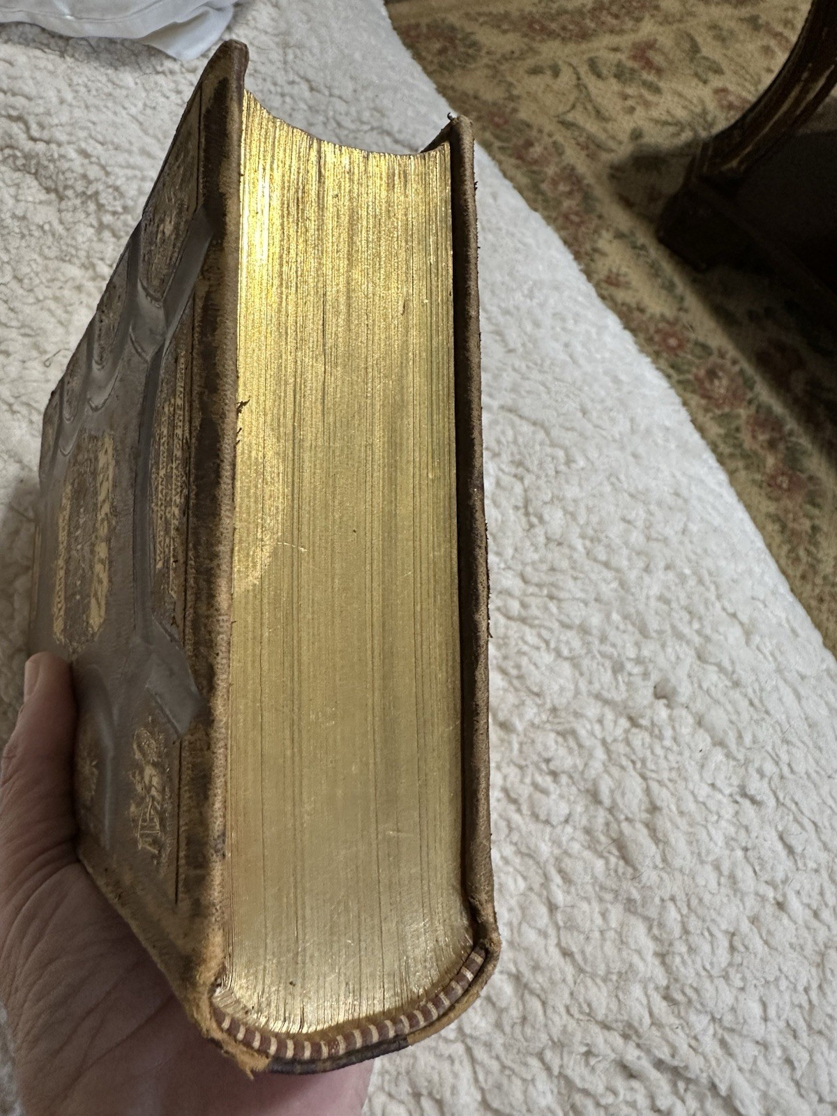Night Scenes In The Bible 1869 Antique Religious Art Leather Bound Gold Gilded