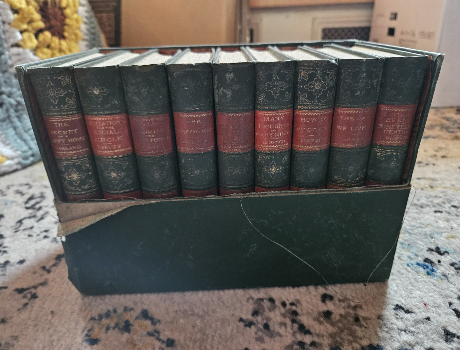 The Christian Herald Illustrated Miniature Hardcover Book Set w/ Green Slipcase