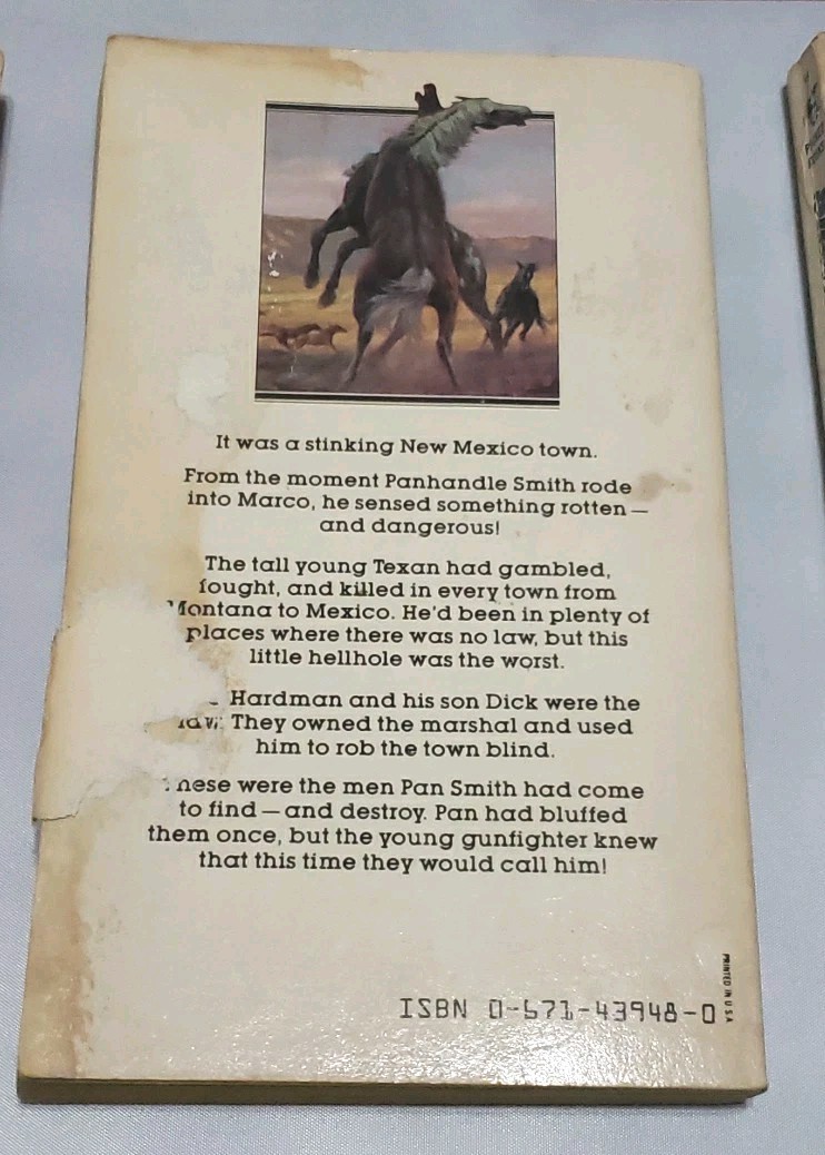 Book Lot Of 5 Vintage Zane Grey Western Novels