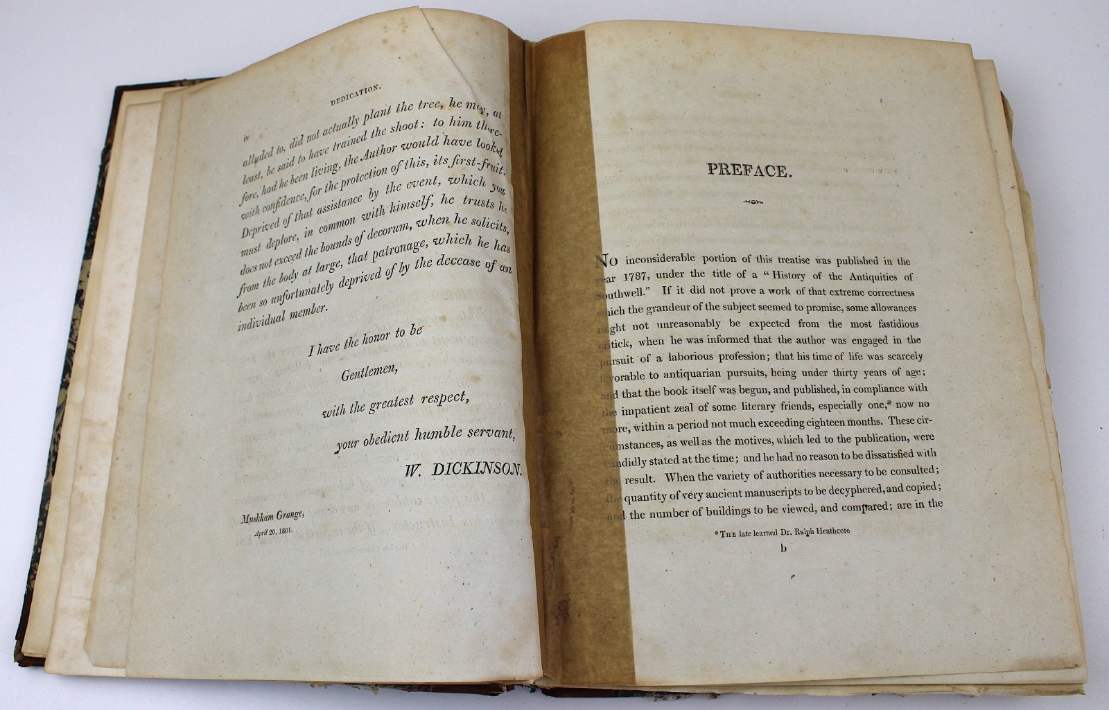 Antiquities Historical Architectural Chorographical Nottinghamshire 1801 History