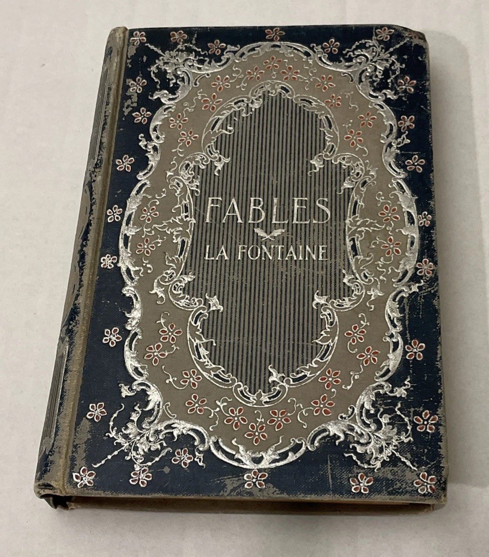 Fables La Fontaine Gustavo Dore ~ 1899 H.M. Caldwell Ornate Collectible Antique