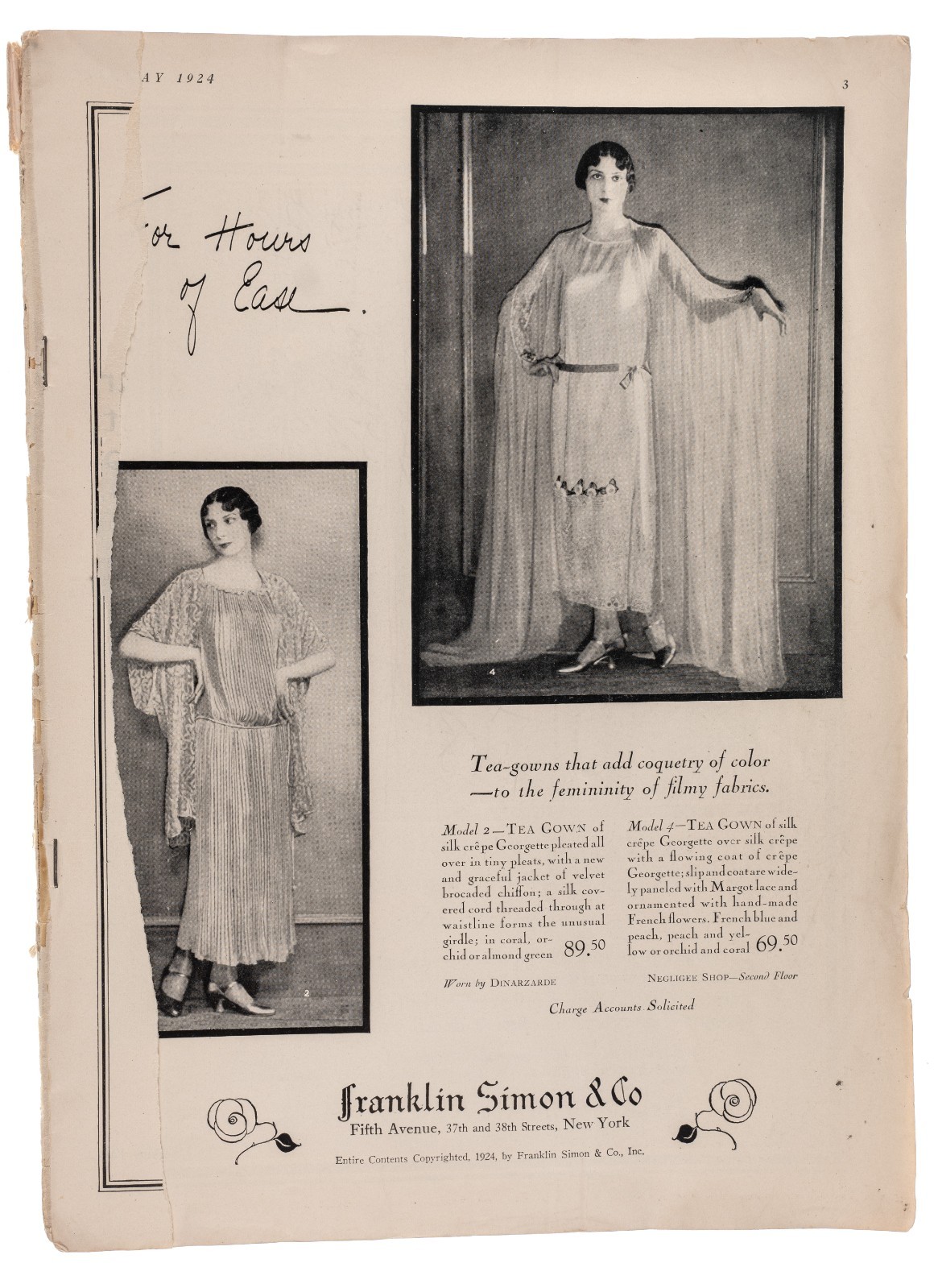 Harper’s Bazar Bazaar May 1924 The Bride’s Number Bridal Ad’s Antique Magazine