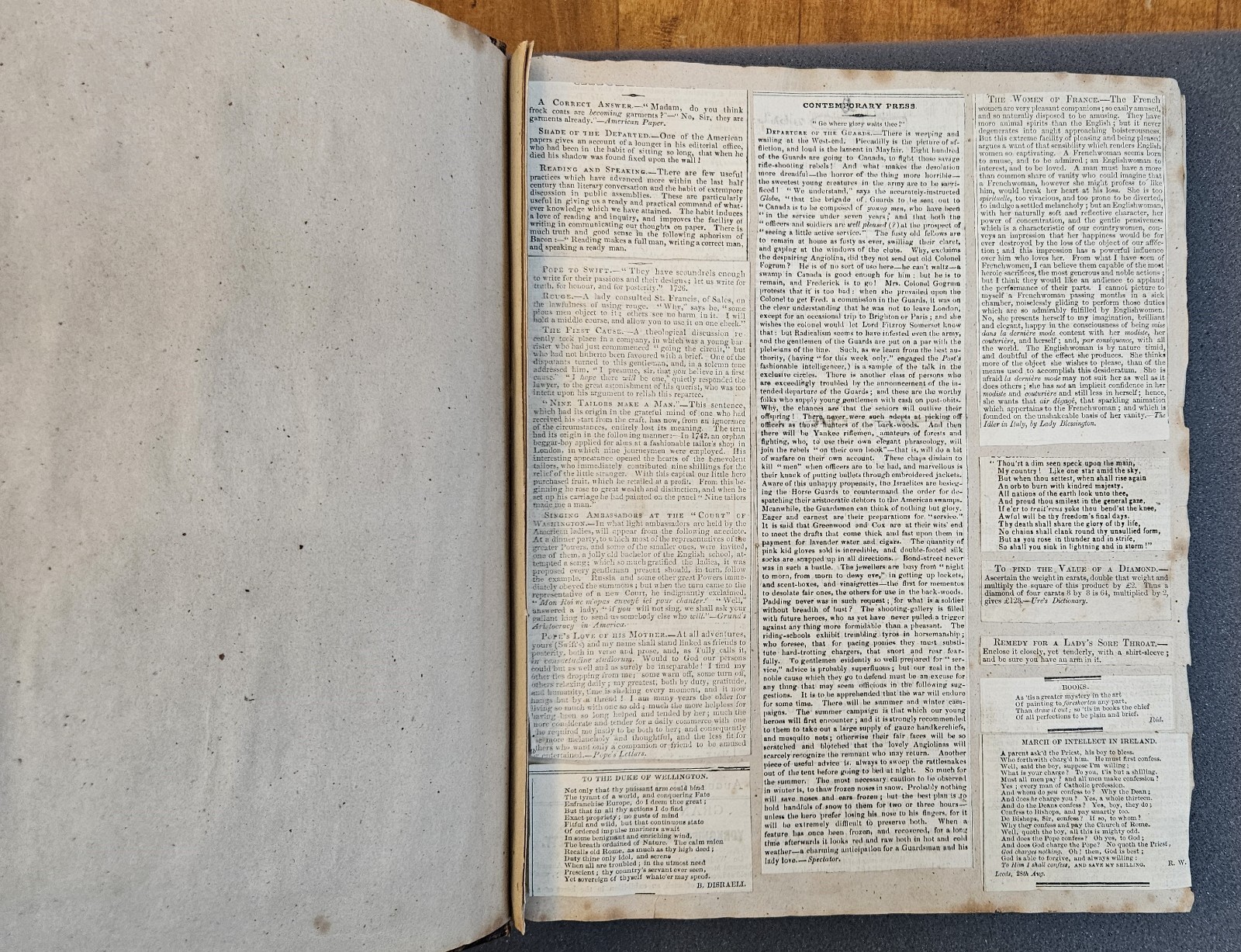 c1819 to 1880s Victorian Scrapbook Yorkshire Manuscript & Ephemera 77 Pages