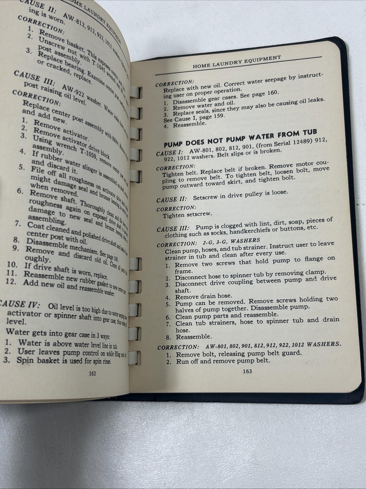 Appliance Service Handbook – General Electric (Spiral, Paperback, 1944)