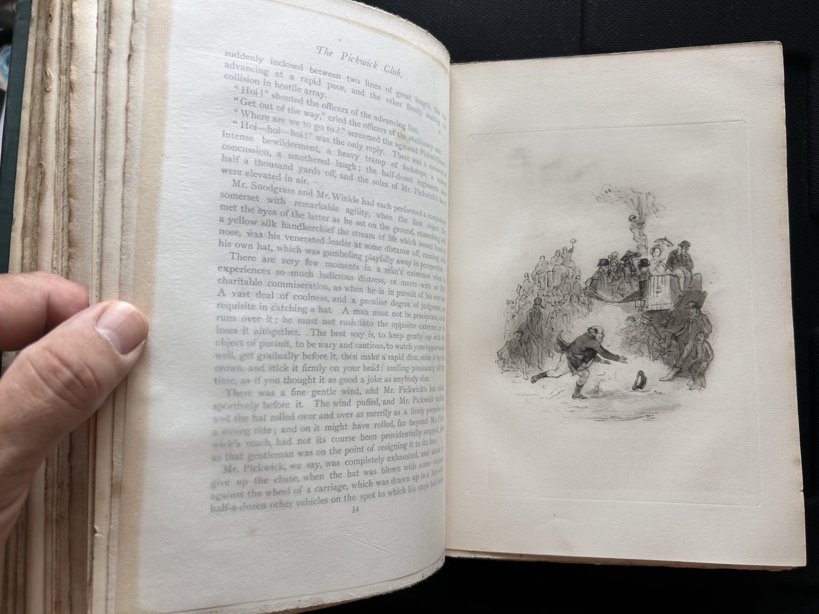 Charles Dickens PICKWICK PAPERS Victoria Edition 1887 2 Vol Set Illustrated