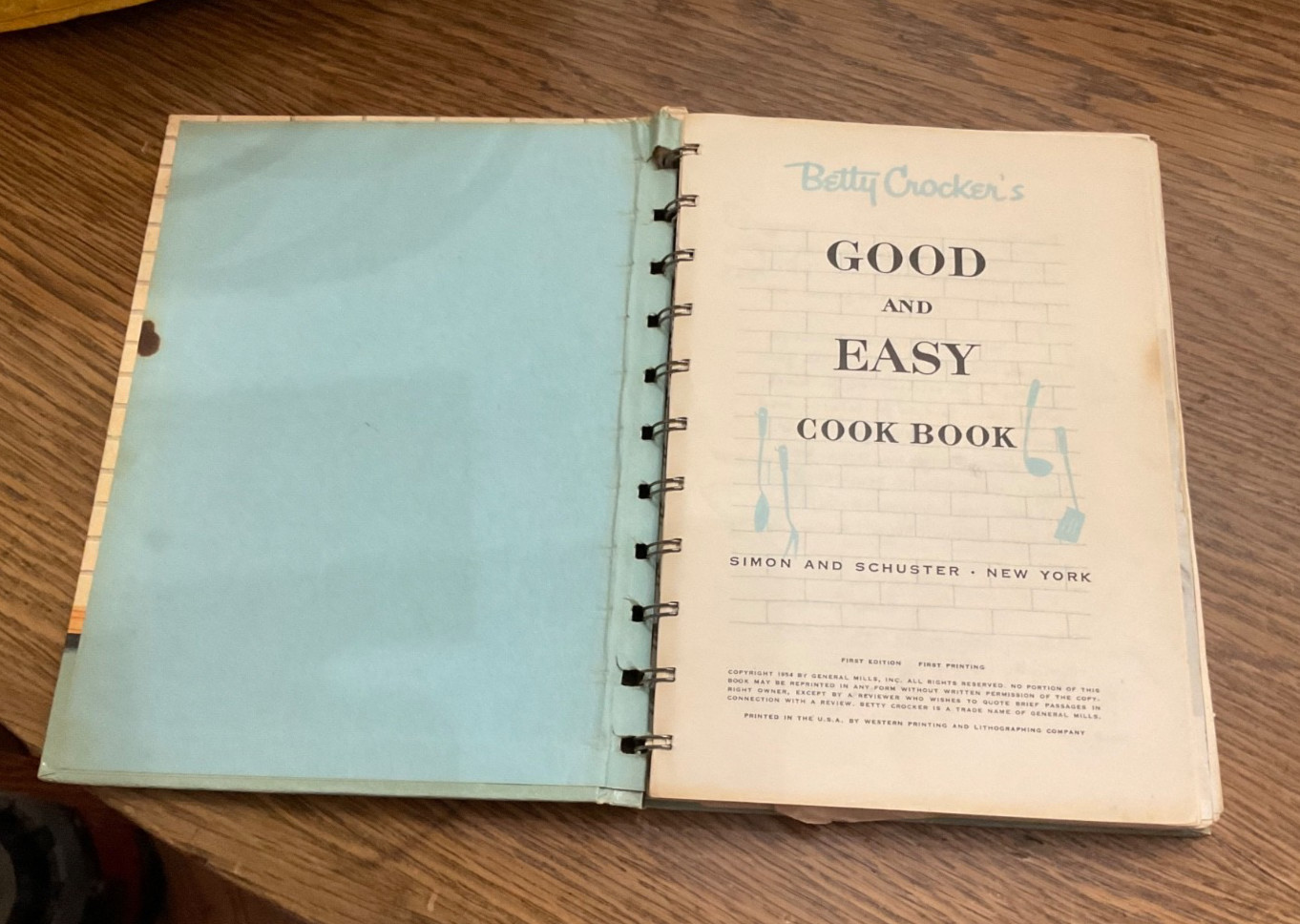 Vintage Betty Crocker Good and Easy Cookbook 1st Ed. 1st Printing 1954