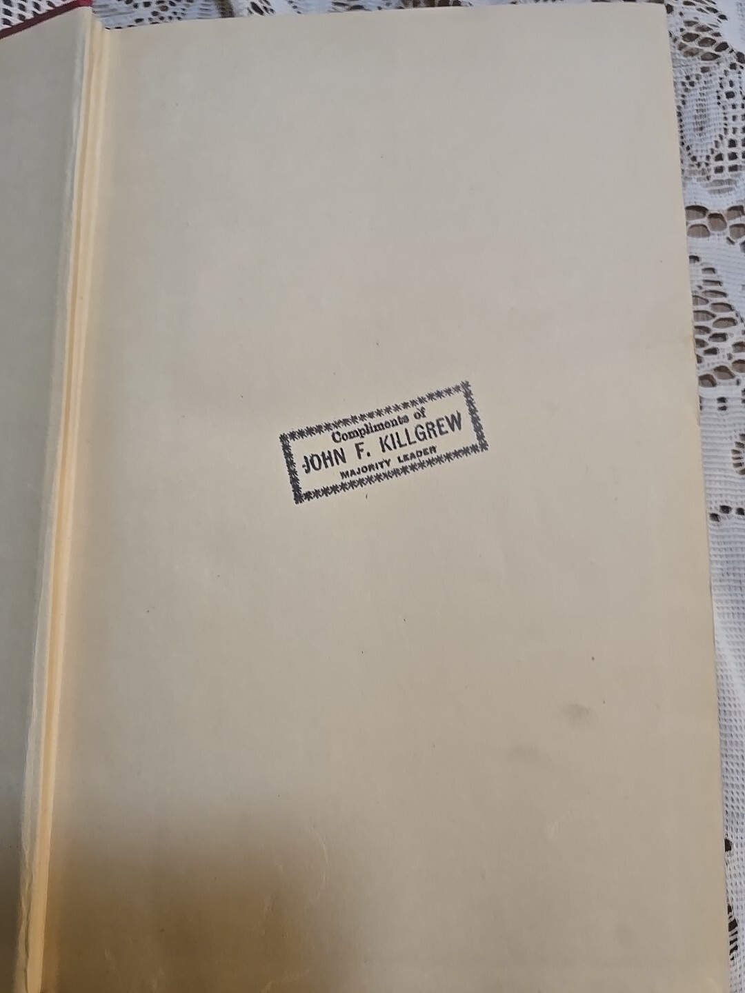 1935 New York NY State Red Book Illustrated Manual Portraits Biographies Vintage