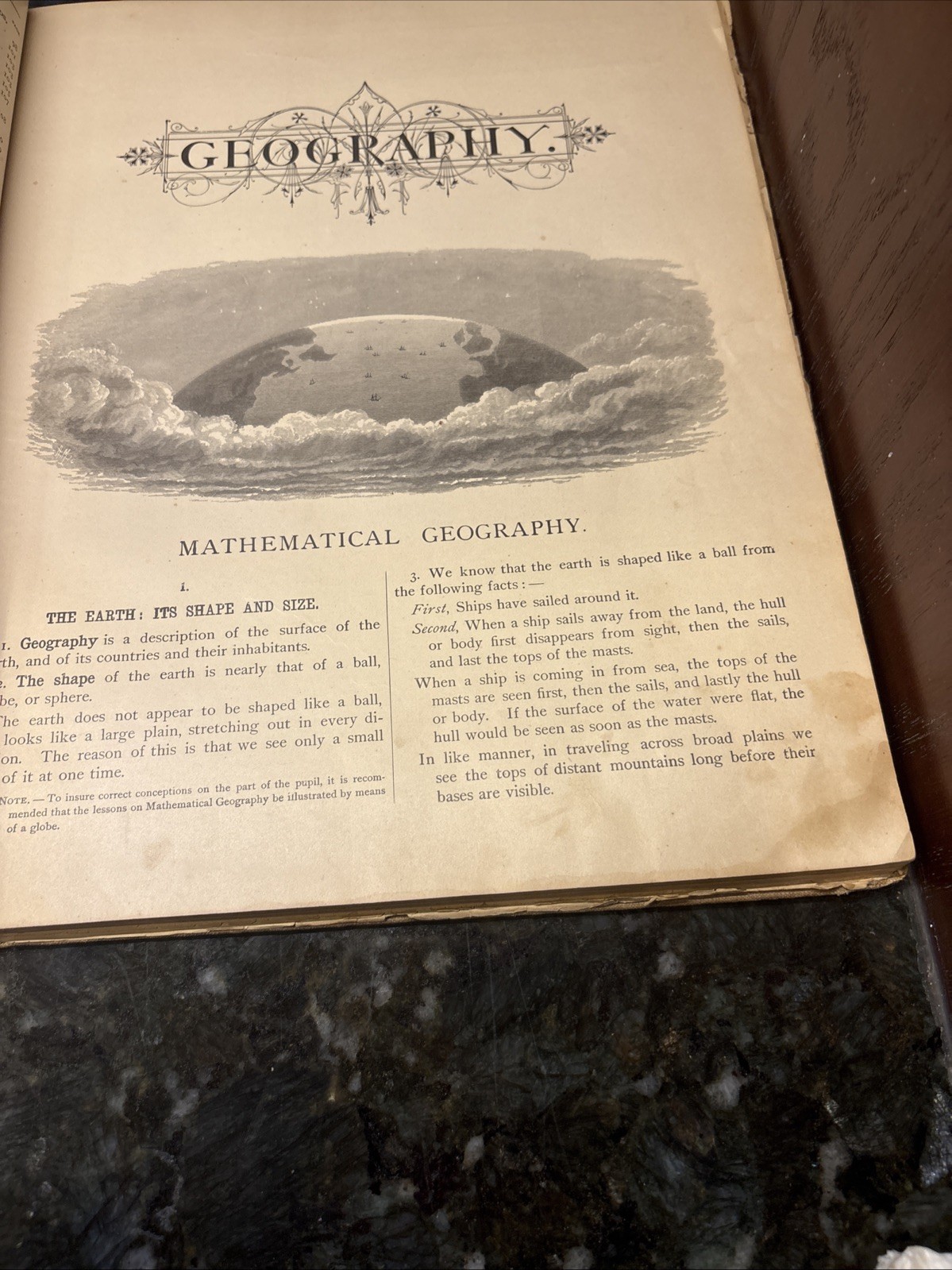 1896 Harper’s School Geography w/ Maps Illus. Antique Book Kansas & Nebraska