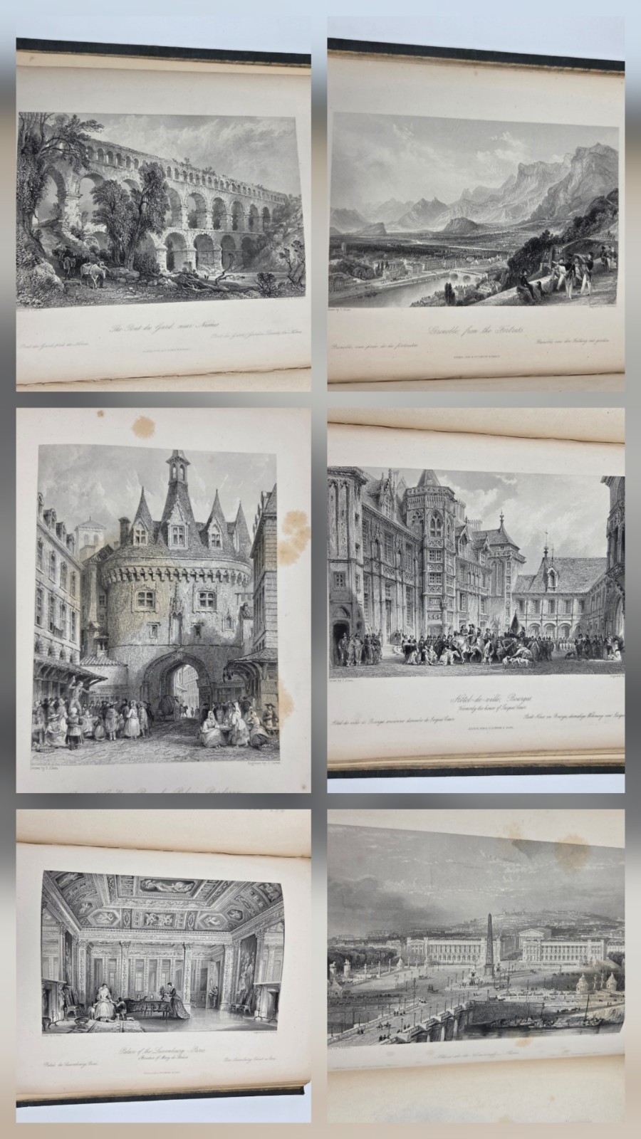 FRANCE ILLUSTRATED COMPLETE ALL 4 VOLUMES 1ST ED THOMAS ALLOM ILLUSTRATED TRAVEL