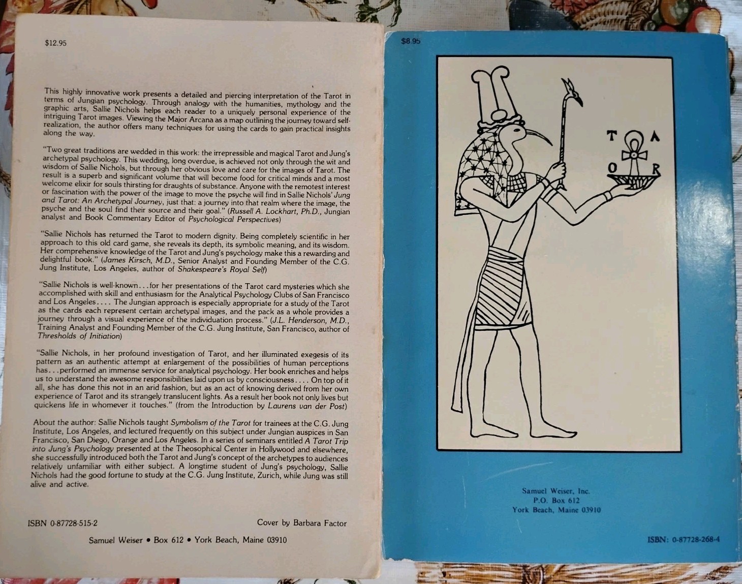 Tarot Occult Study Lot: Aleister Crowley Book of Thoth + Sallie Nichols Jungian