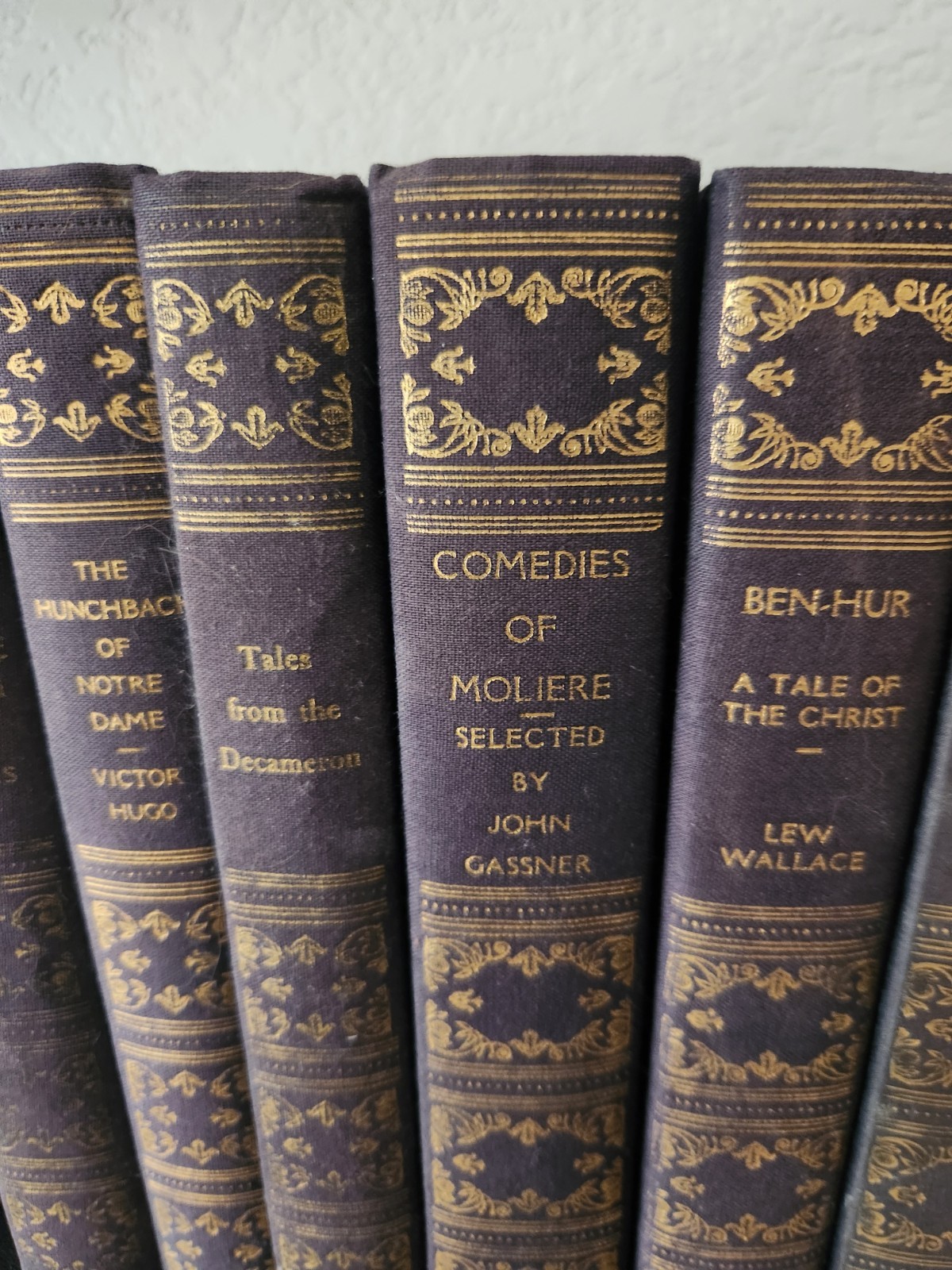 (9)Vtg 1930s HC books Classic Blue Gold Poets Variety Authors American Publisher