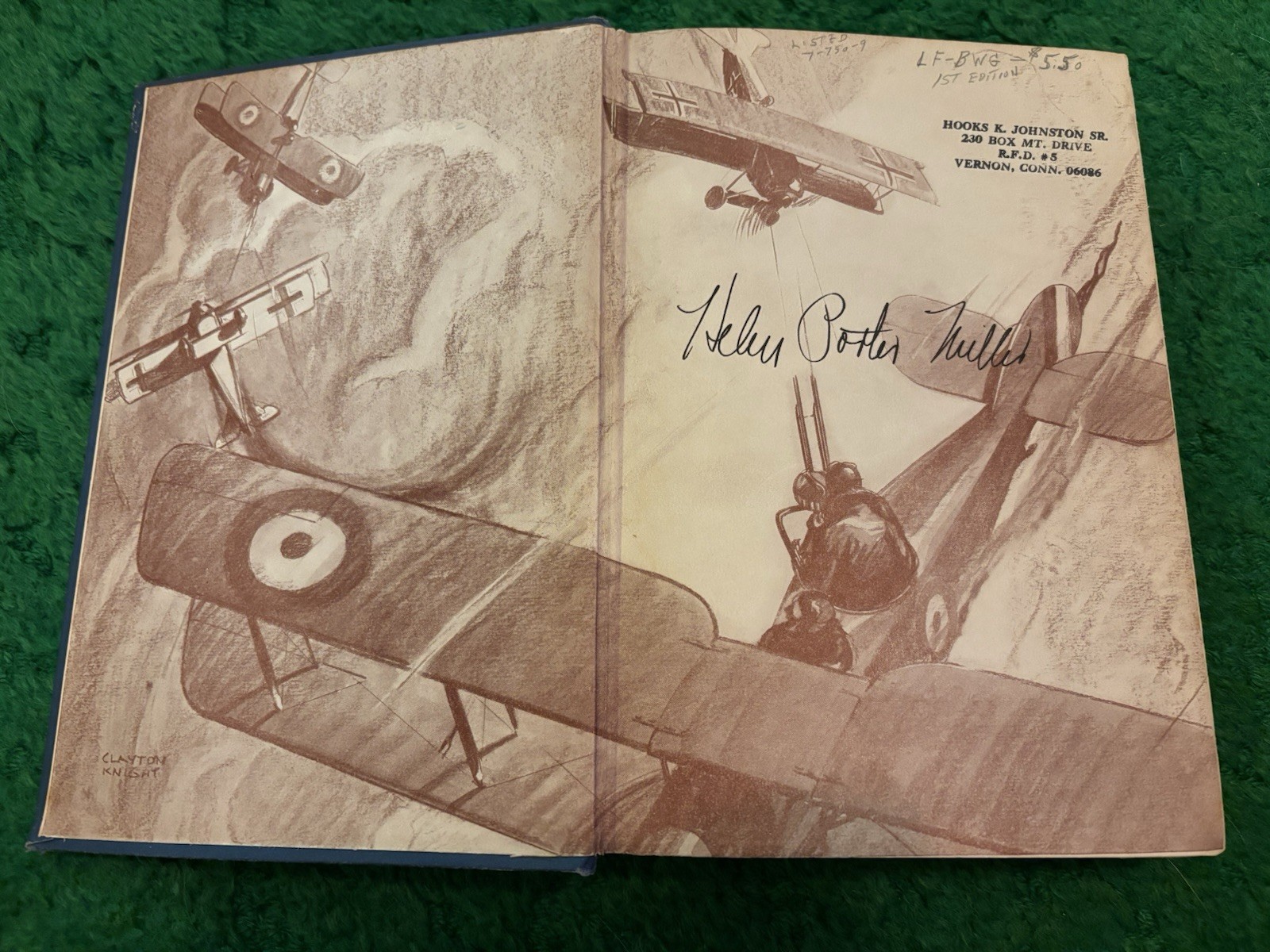 War Birds: Diary of an Unknown Aviator – 1926 – WWI Fighter Pilot US RAF Book
