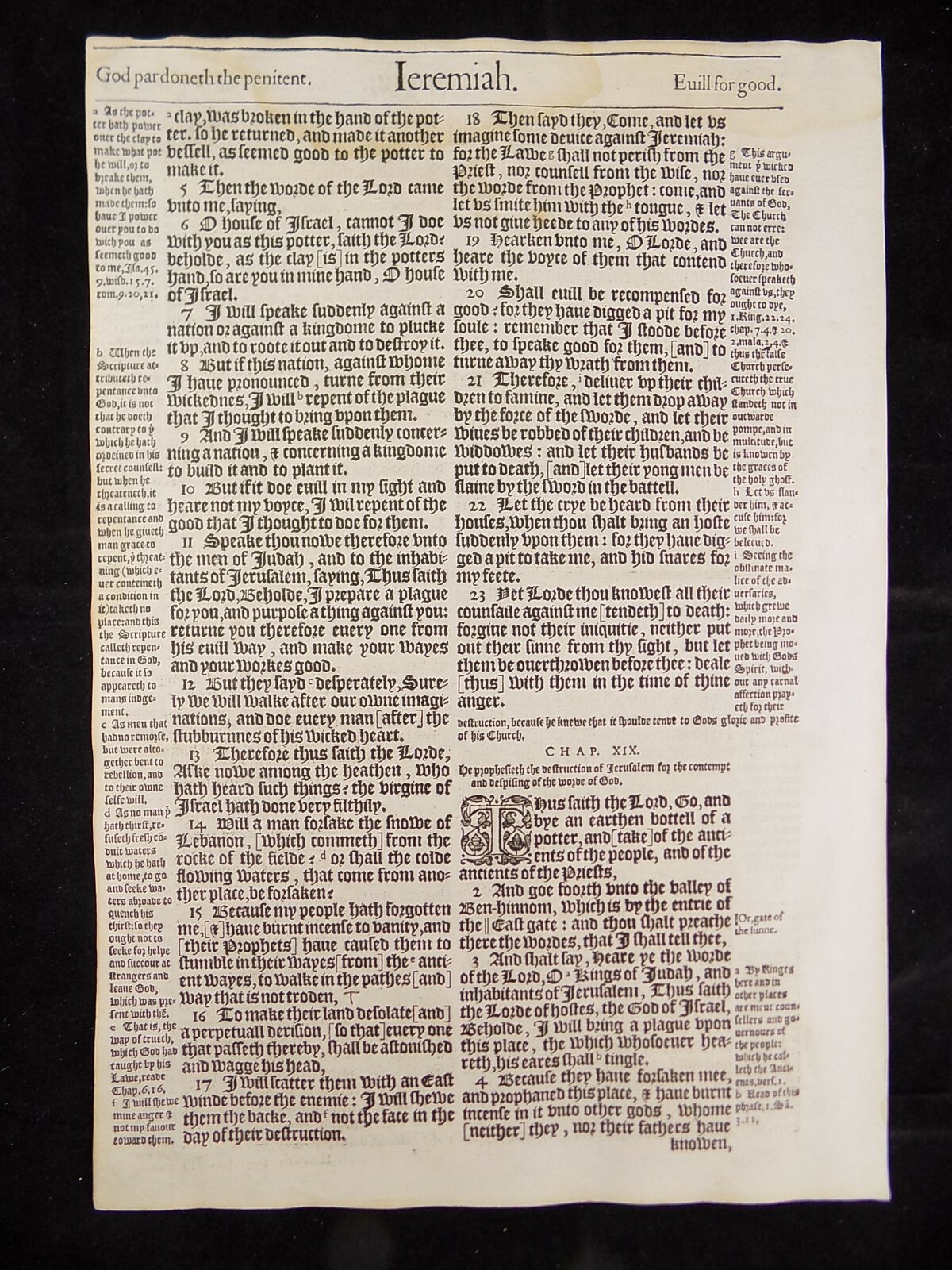 1583 Noblest Geneva Bible Folio- Book of Jeremiah- YOU PICK