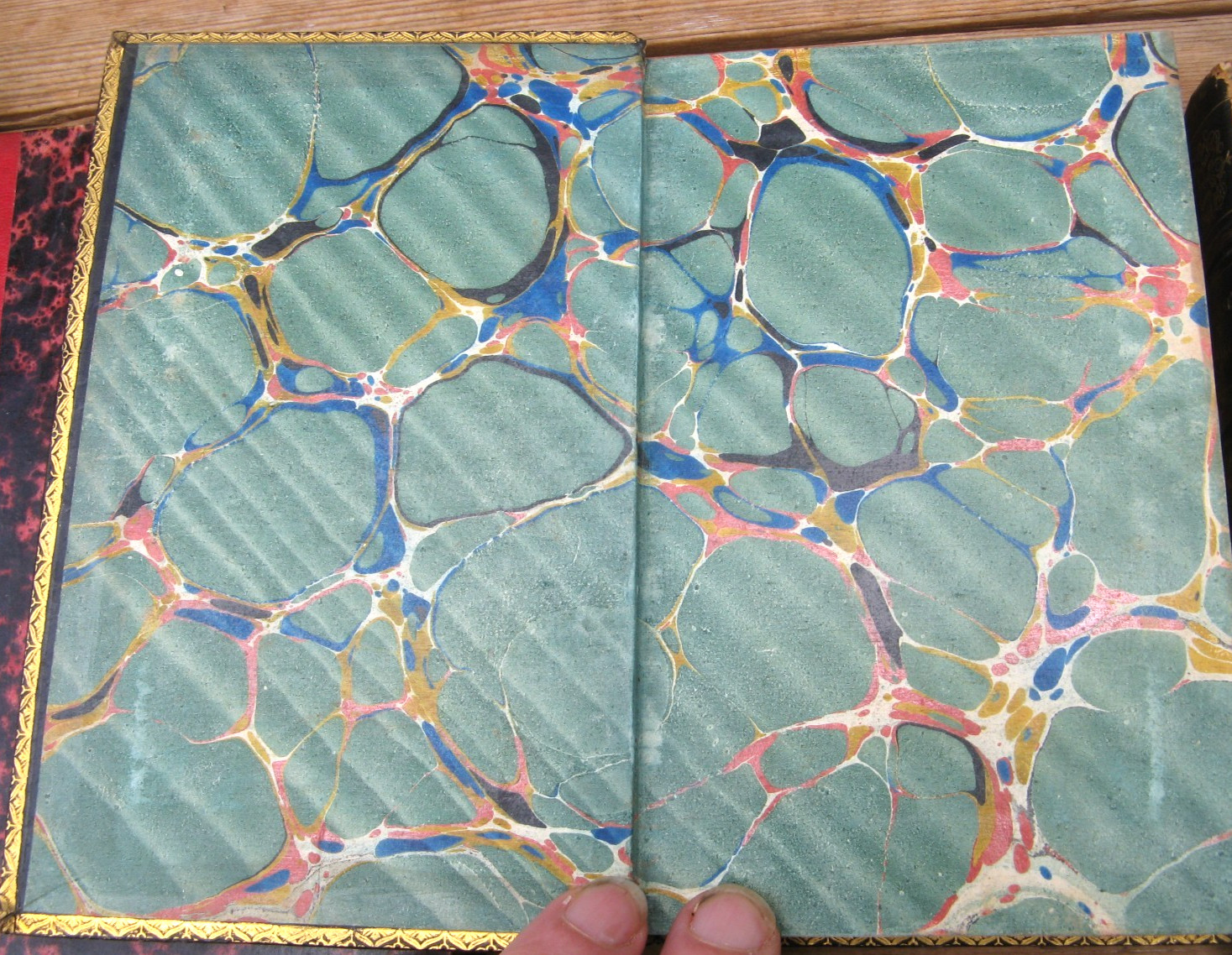 9 Antique Leather Decorative Books- Georgian Victorian Plutarch