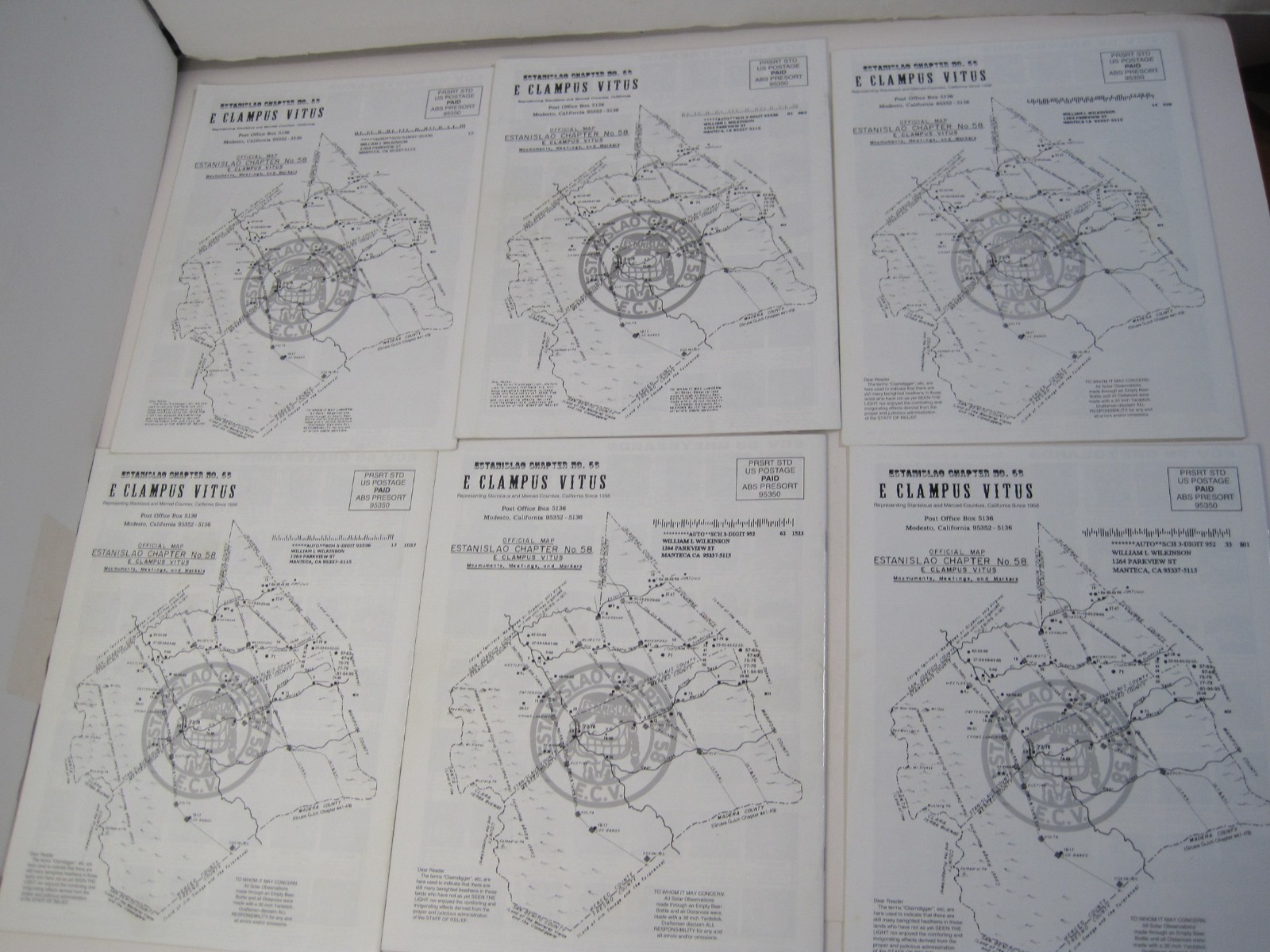 Estanislao Hewgag Clampers ECV Newsletter Lot of 34 – 2006-2025 E Clampus Vitus