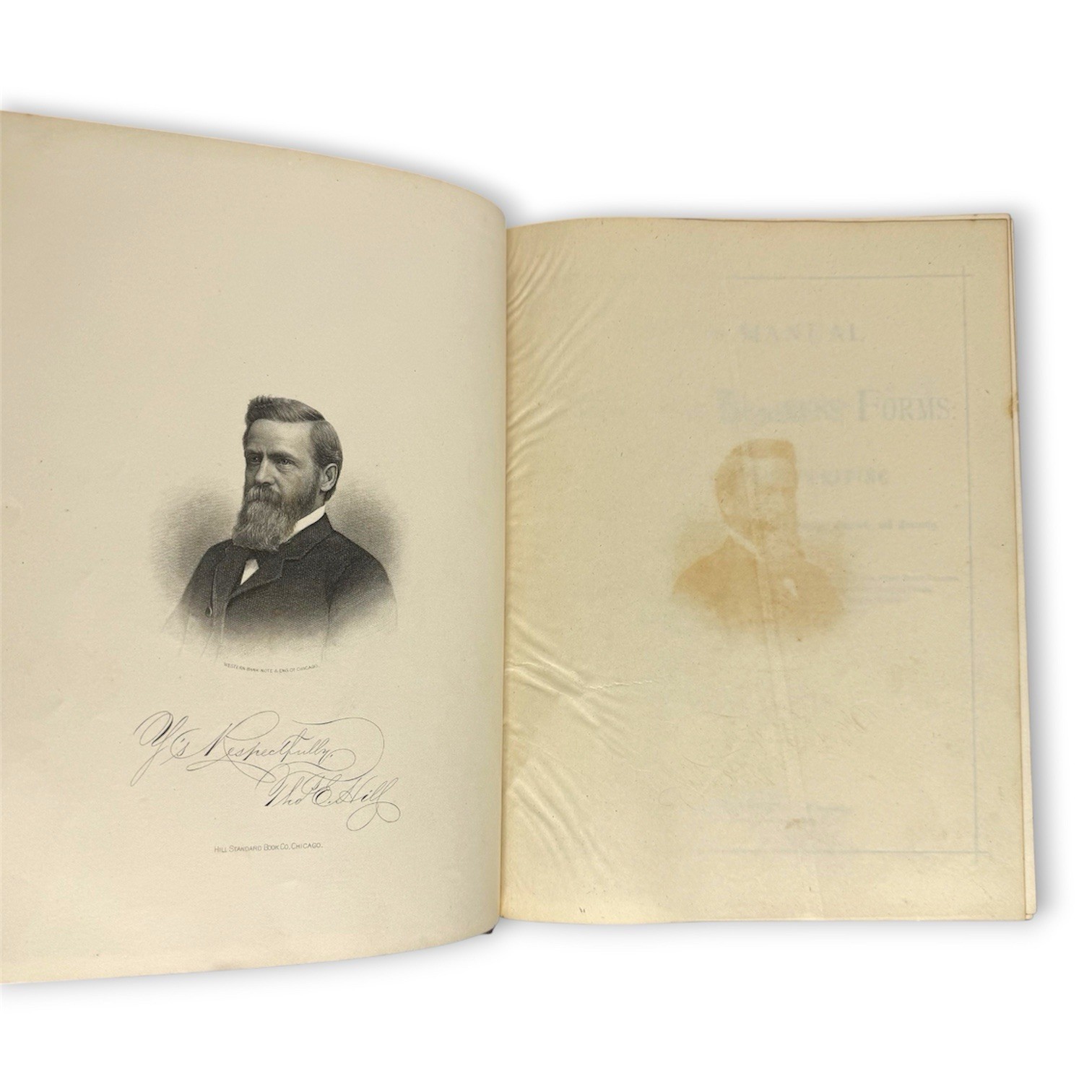RARE Hill’s Manual Of Social & Business Forms 1884 Premium Embossed Leather Gilt