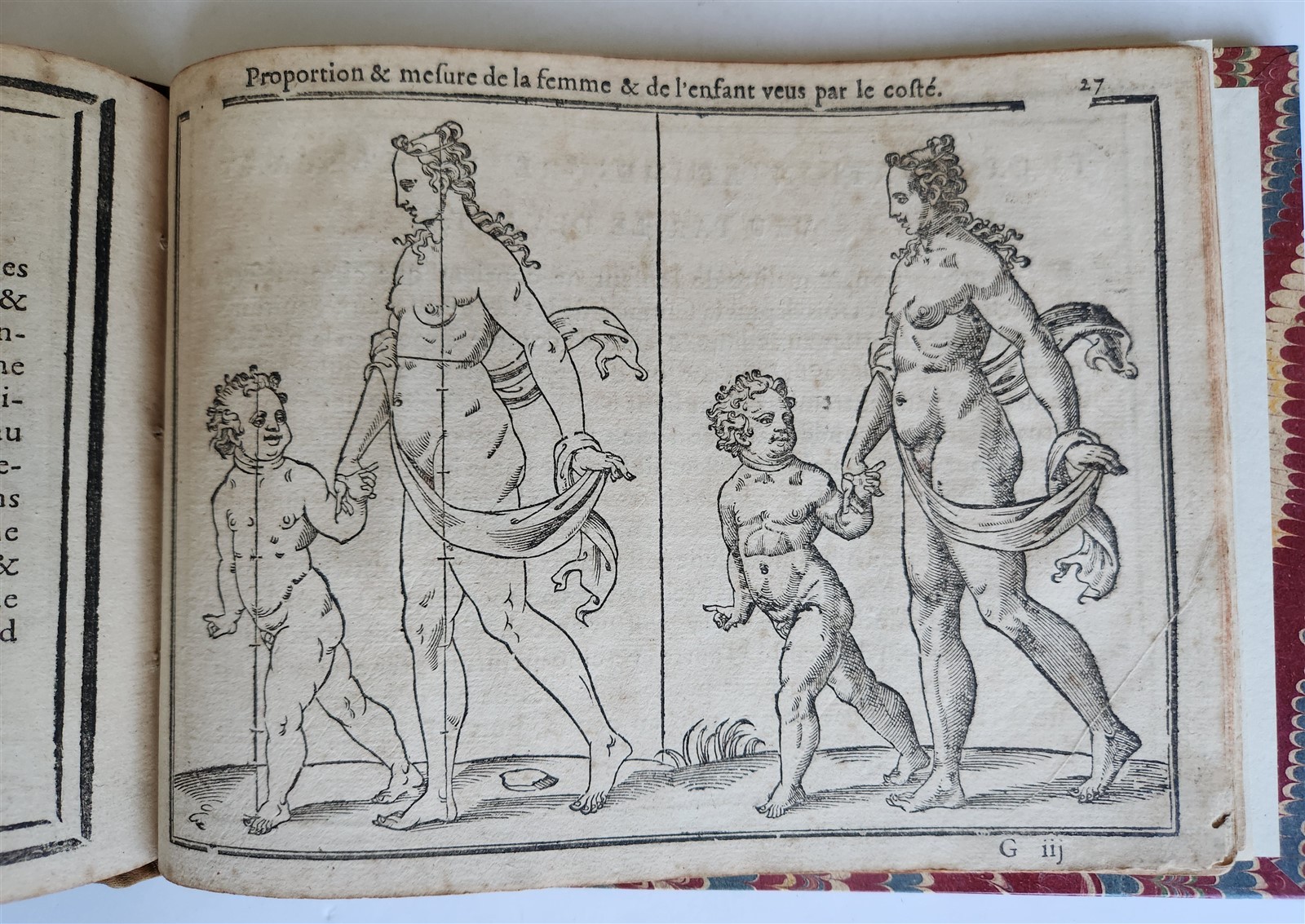 1676 DRAWING BOOK by Jean Cousin antique ILLUSTRATED w/ 33 MAGNIFICENT WOODCUTS