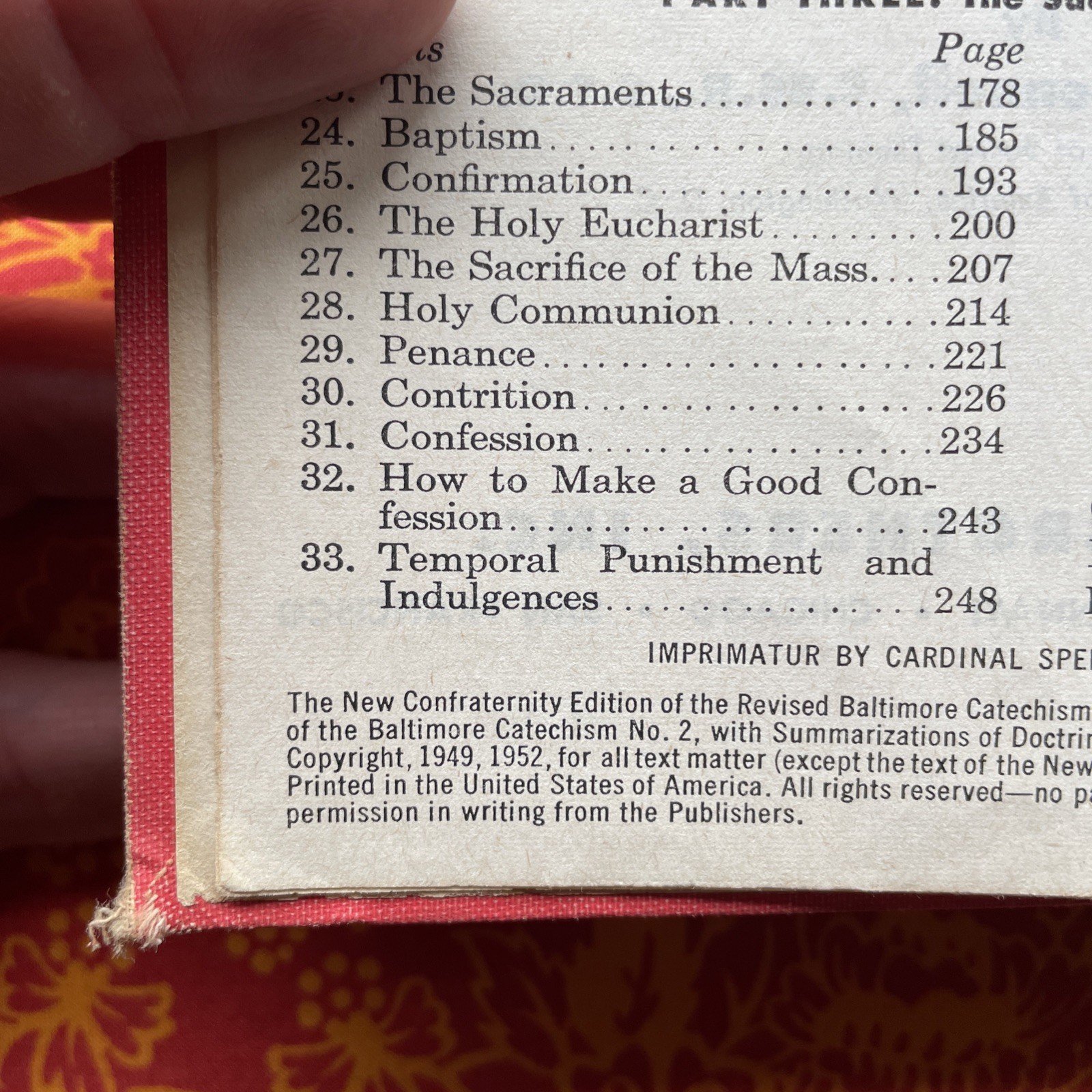 Father Connell’s New Baltimore Catechism No. 3 : Confraternity Edition (1952 HC)