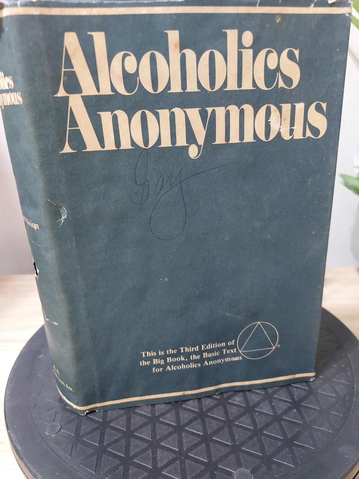 ALCOHOLICS ANONYMOUS 3rd Edition 24th Print 1986 Hardcover Dust Jacket