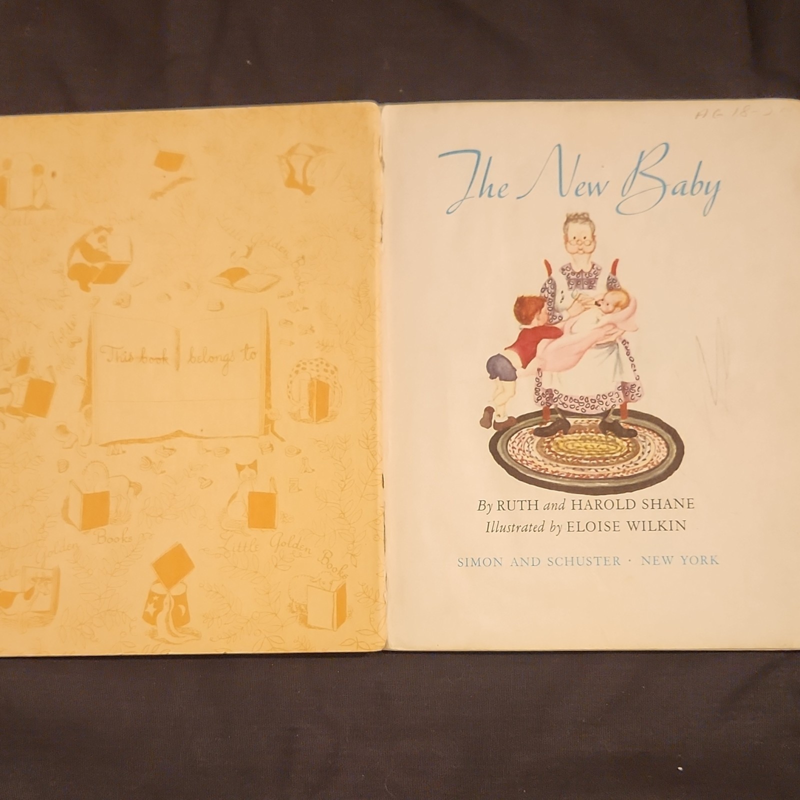The New Baby Little Golden Book 1948 Hardcover 1st edition “C” printing