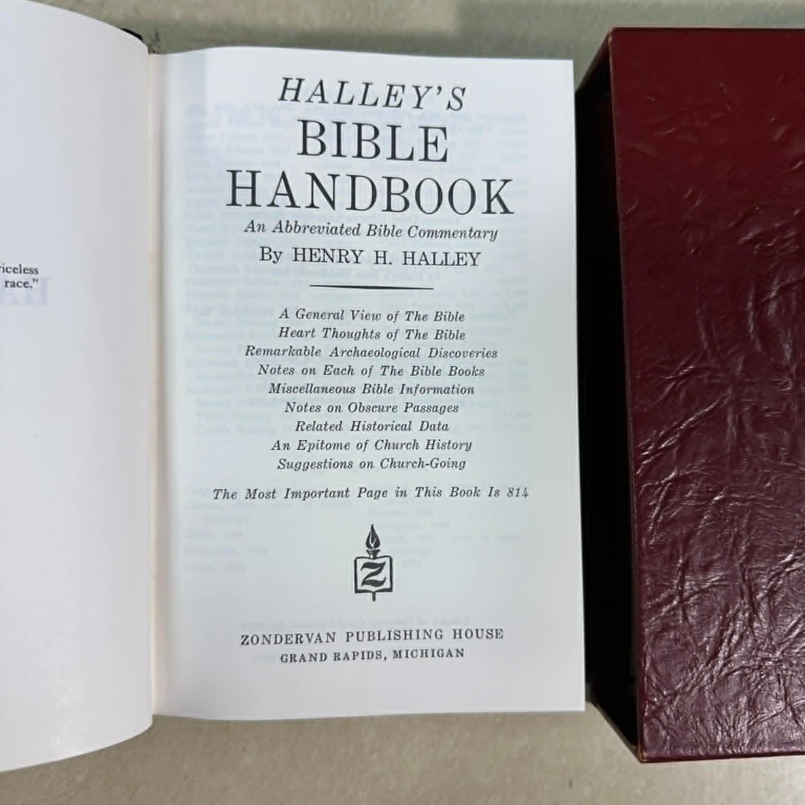 Unger’s Bible Handbook Compact Bible Dictionary Halleys Bible Handbook Lot of 3