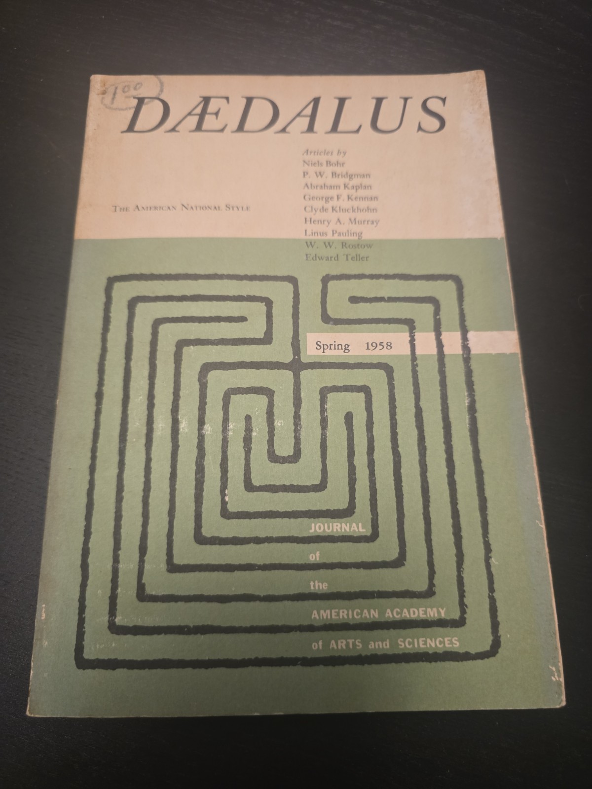 Daedalus Spring 1968 American National Style Arts Sciences Niels Bohr Pauling