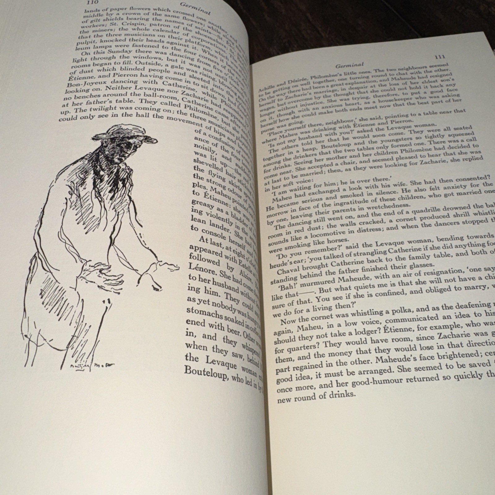 GERMINAL by Emile Zola – 1942 – Heritage Press – Illustrated – Literature