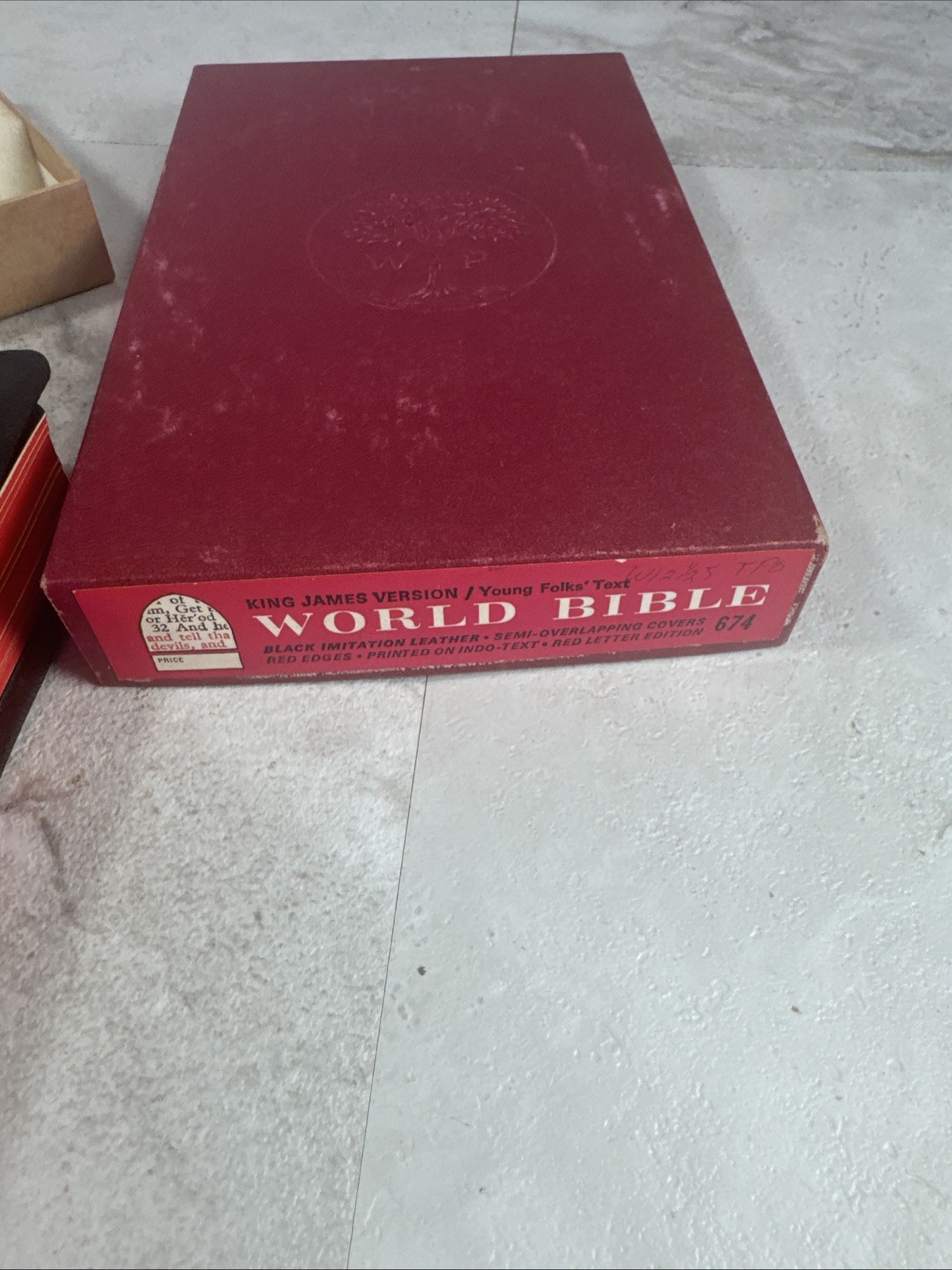1960s The Holy Bible KJV Illustrated World Publishing Young Folks’ Text w/box