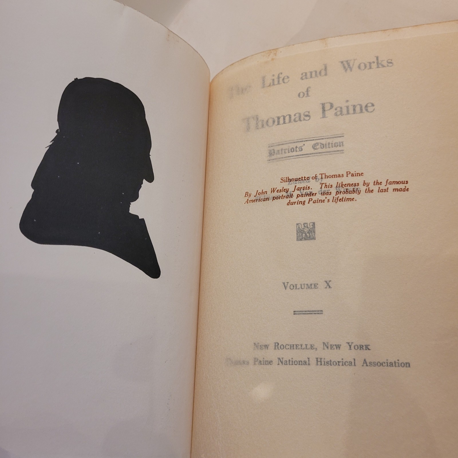 Thomas Paine 10 Volume Complete Life and Works of.. 1925 Patriots Edition