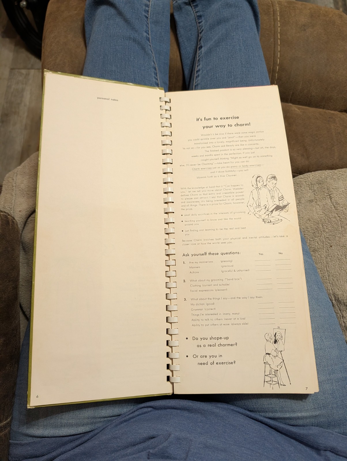 Vtg MCM Wendy Ward Montgomery Wards Charm School Etiquette Course Book 1963