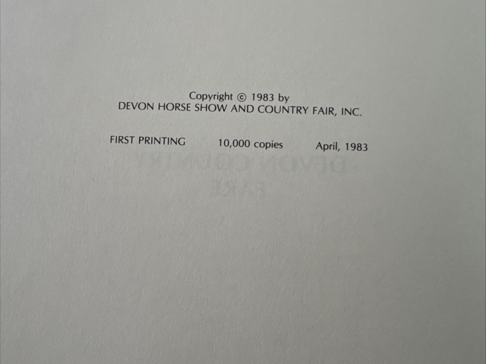 Devon Country Fare Cookbook Bryn Mawr Pennsylvania 1983 Vintage First Printing