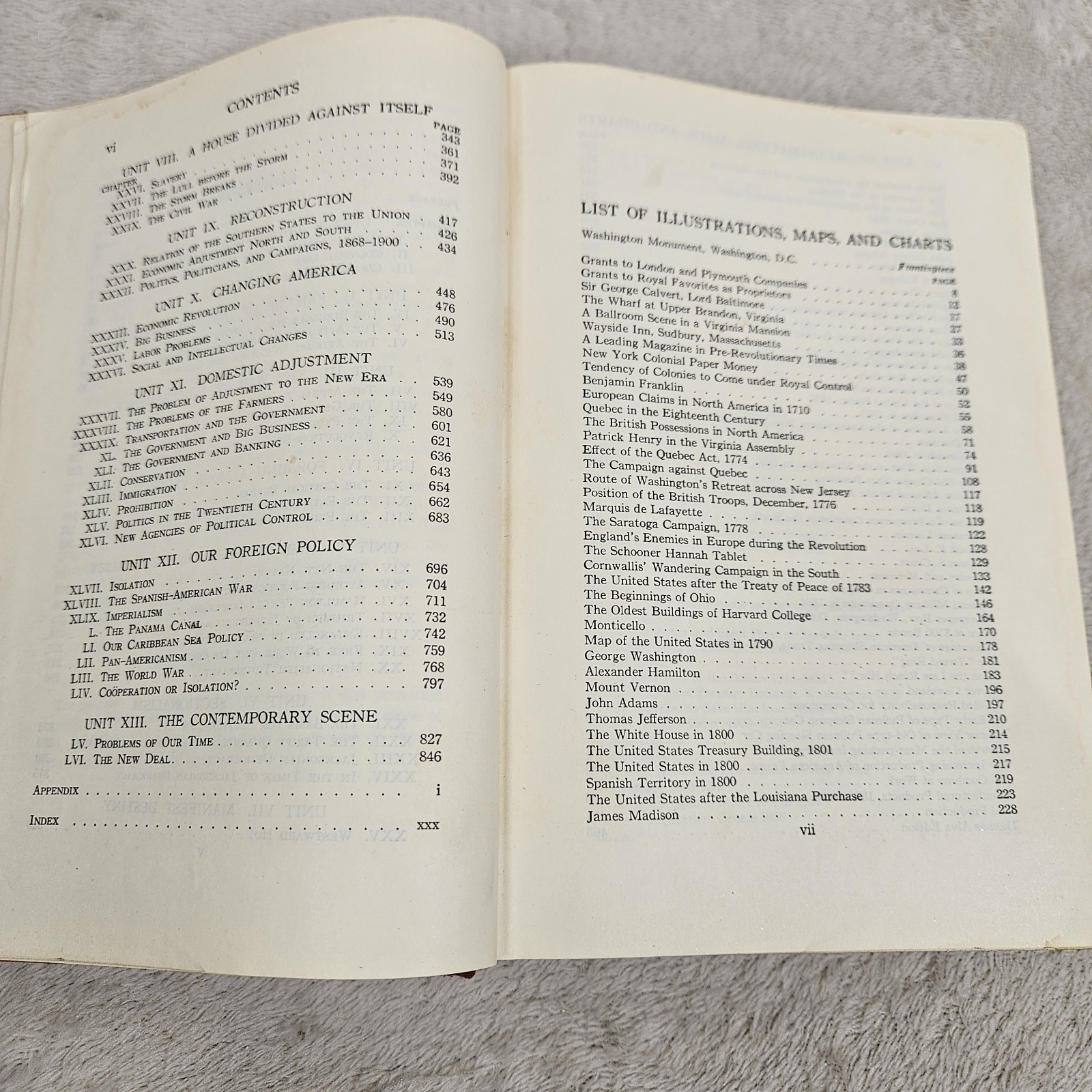 A Unit History Of The United States By William Hamm 1935 Vintage Hardcover