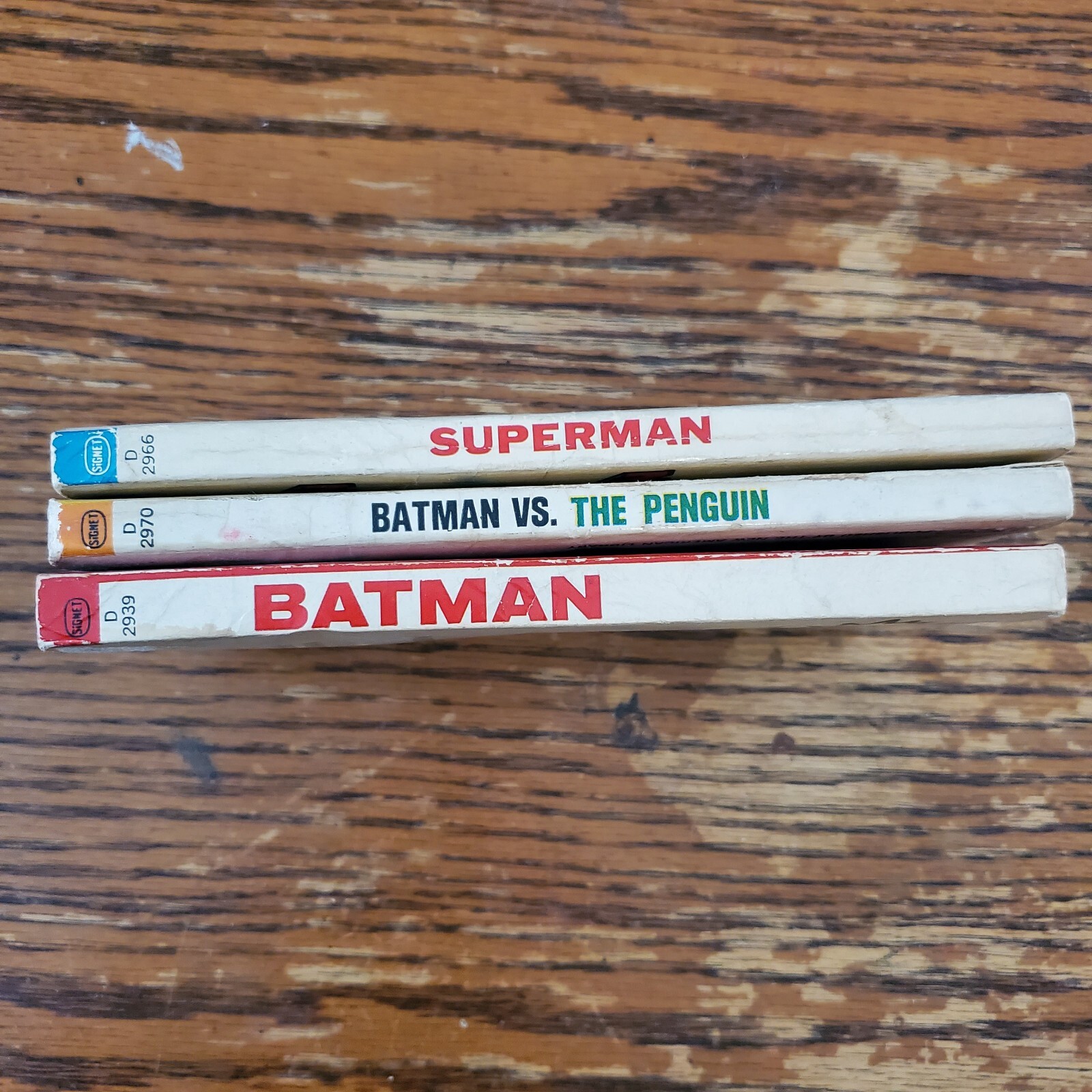 First Printings 1966 Batman d2939 d2970 Signet Superman d2966 DC Books Comics