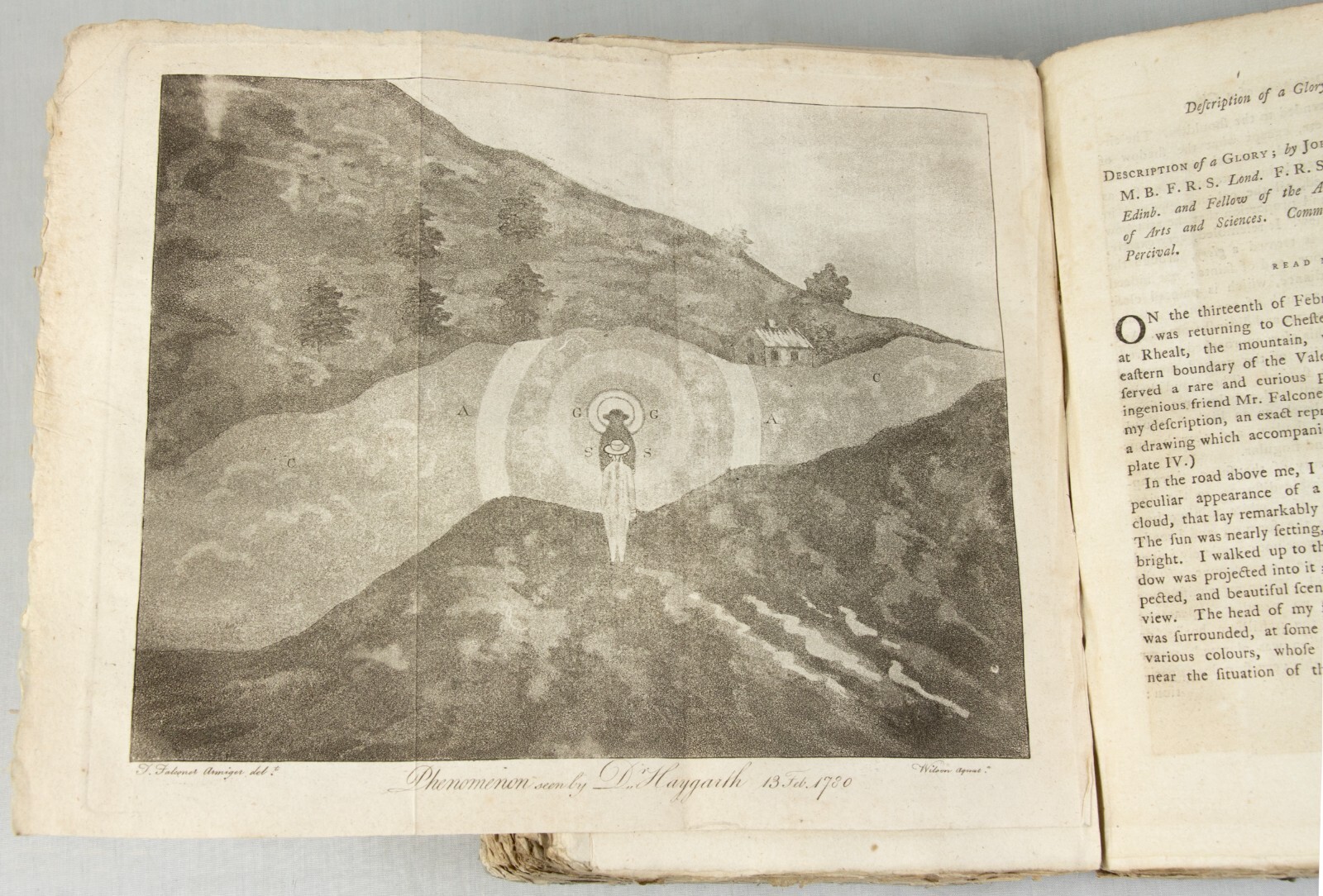 Strange phenomenon in 1790 science journal MANCHESTER plates Darwin + Banks