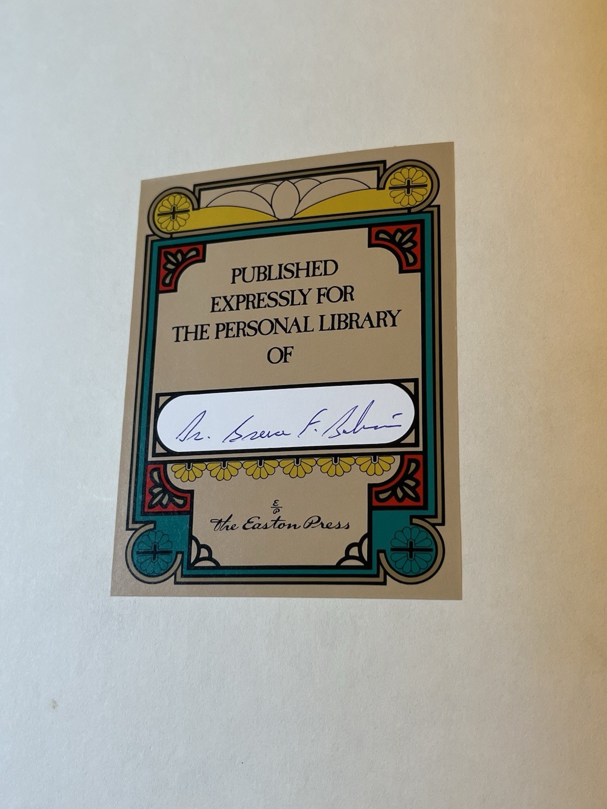 Easton Press 1991 ATLAS OF THE WORLD Oversized Leather Embossed Gilded Pages