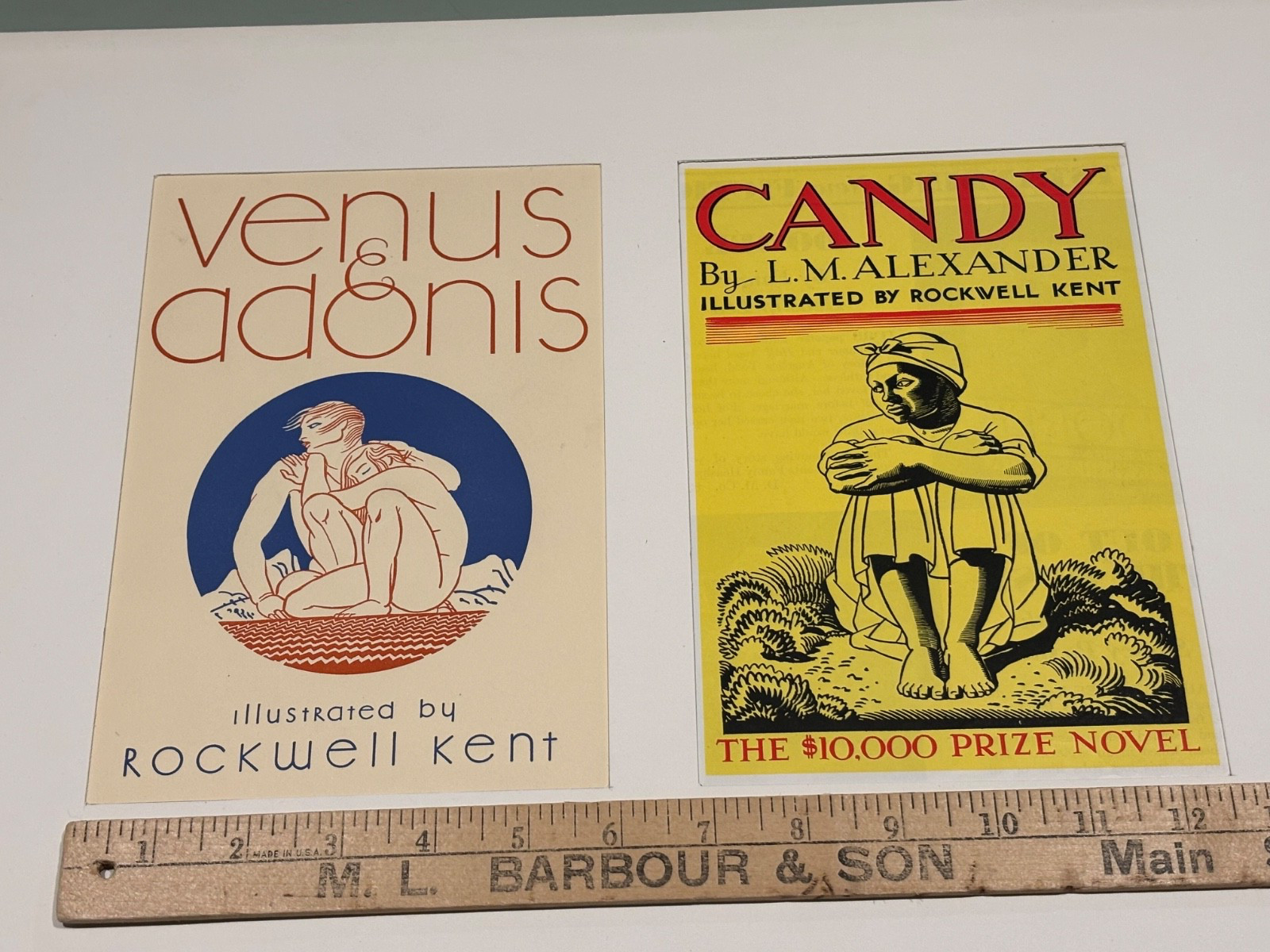Rockwell Kent Venus & Adonis book Dustjacket estate artist Dan Burne-Jones