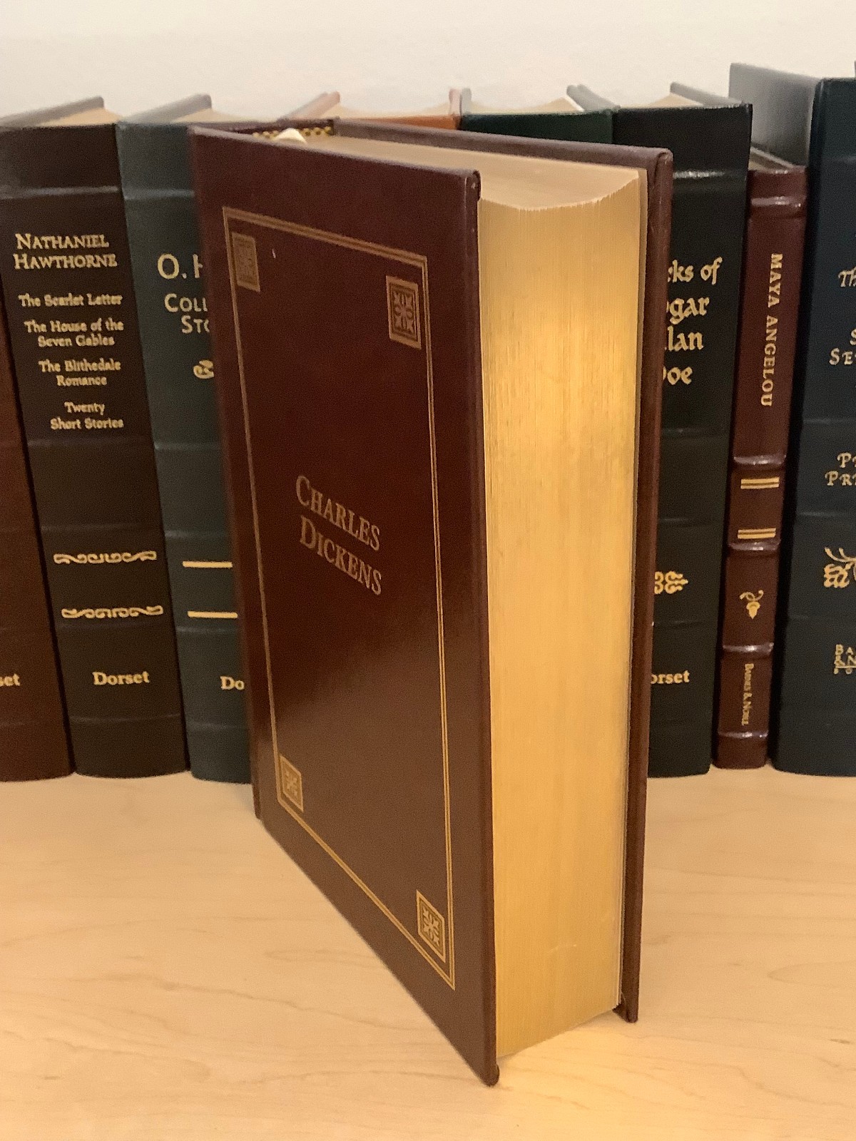 Charles Dickens – Four Novels Unabridged – leather , illustrated